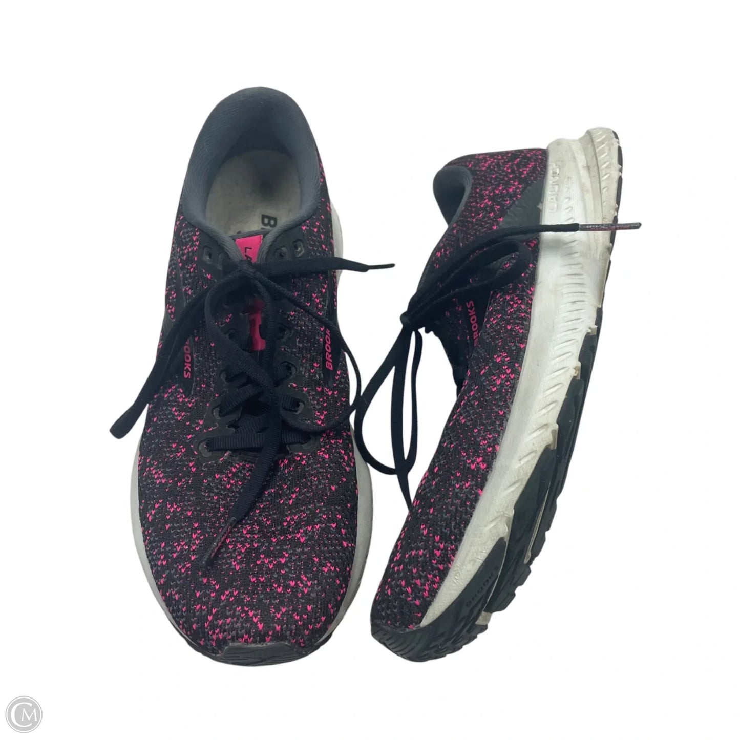 Shoes Athletic By Brooks In Black & Pink, Size: 8