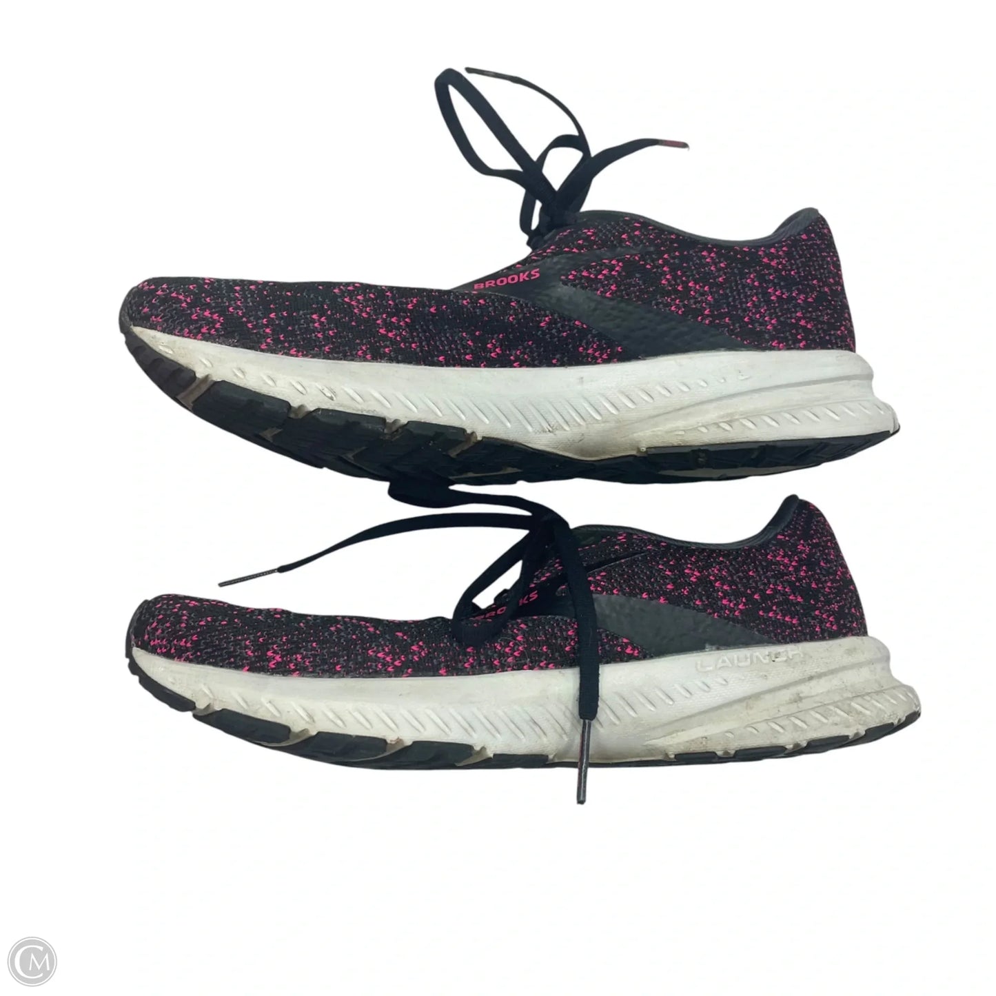 Shoes Athletic By Brooks In Black & Pink, Size: 8