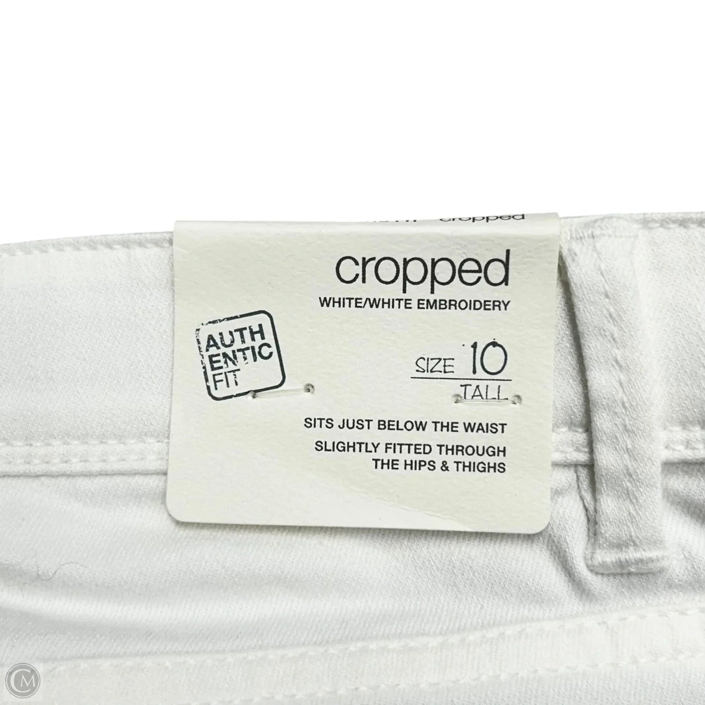 Jeans Cropped By J. Jill In White Denim, Size: 10t