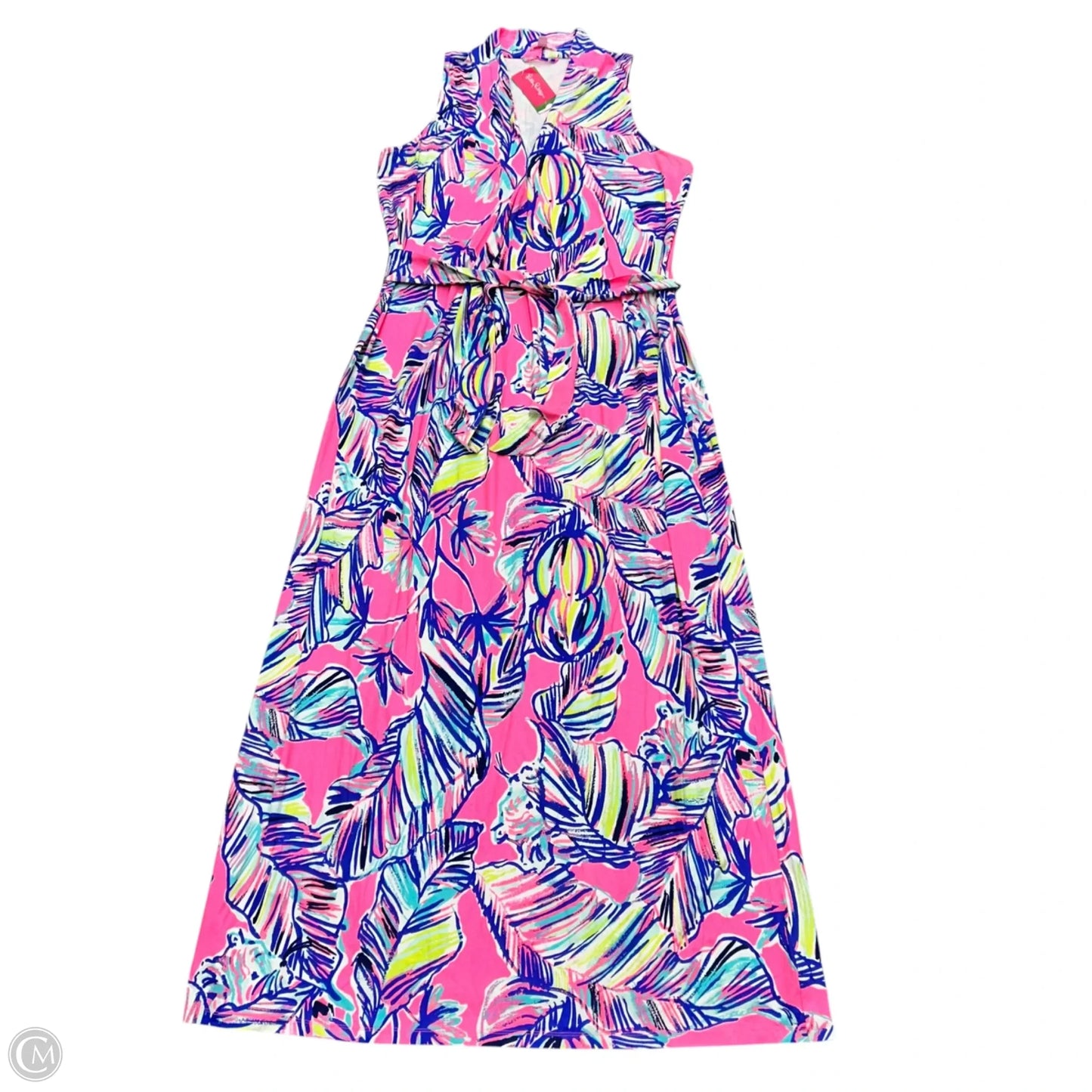 Dress Designer By Lilly Pulitzer In Blue & Pink, Size: Xl