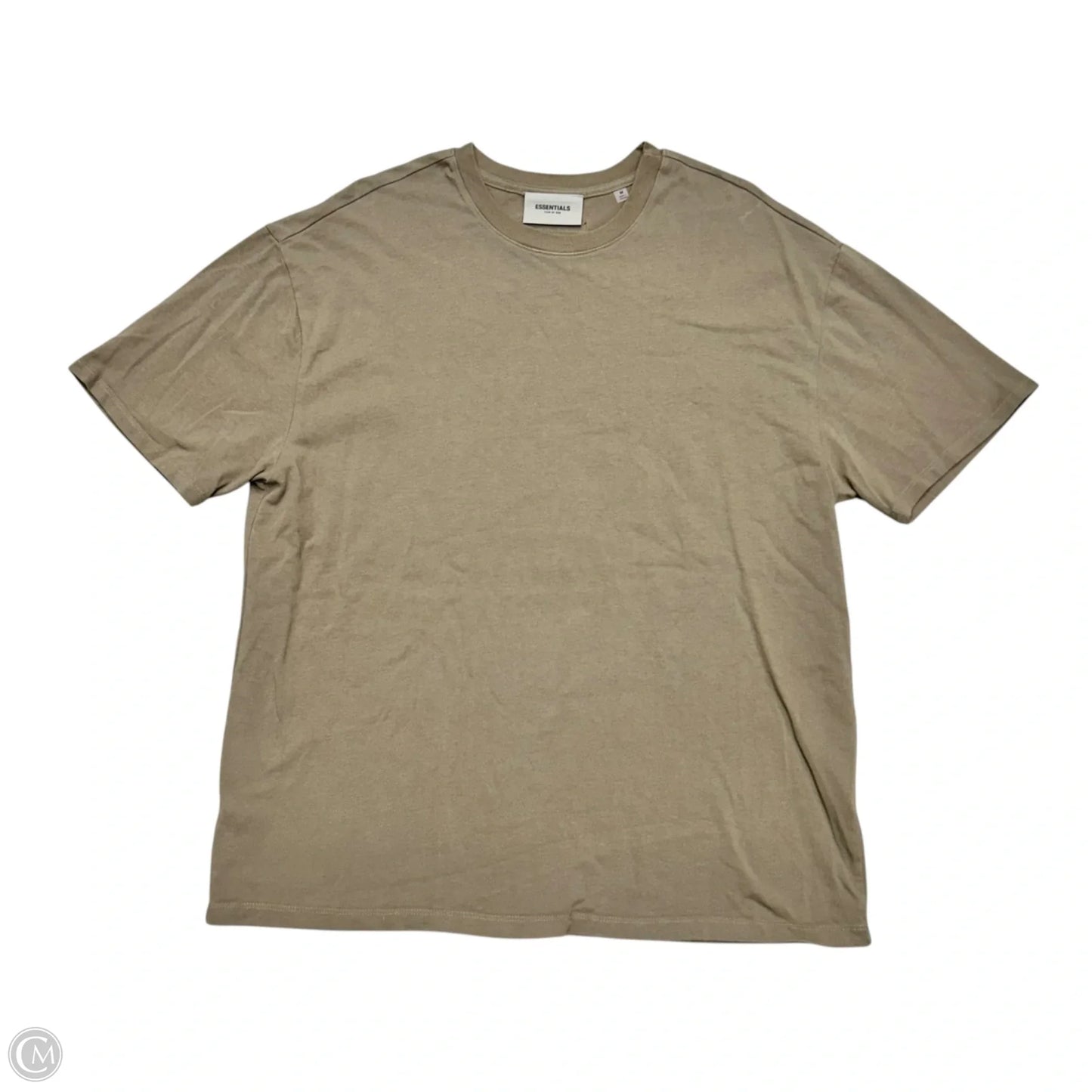 Top Short Sleeve By Essentials Fear Of God In Tan, Size: M