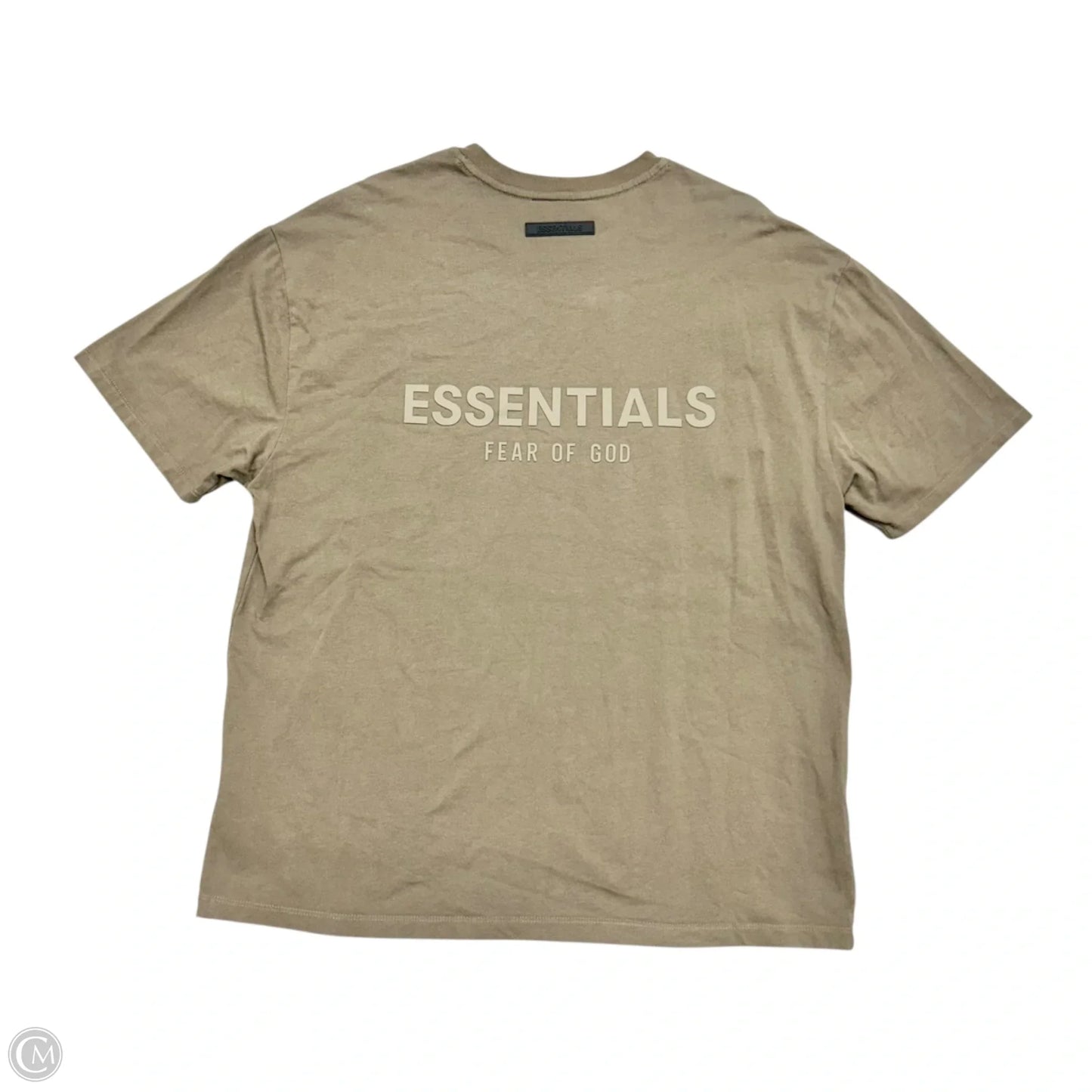 Top Short Sleeve By Essentials Fear Of God In Tan, Size: M