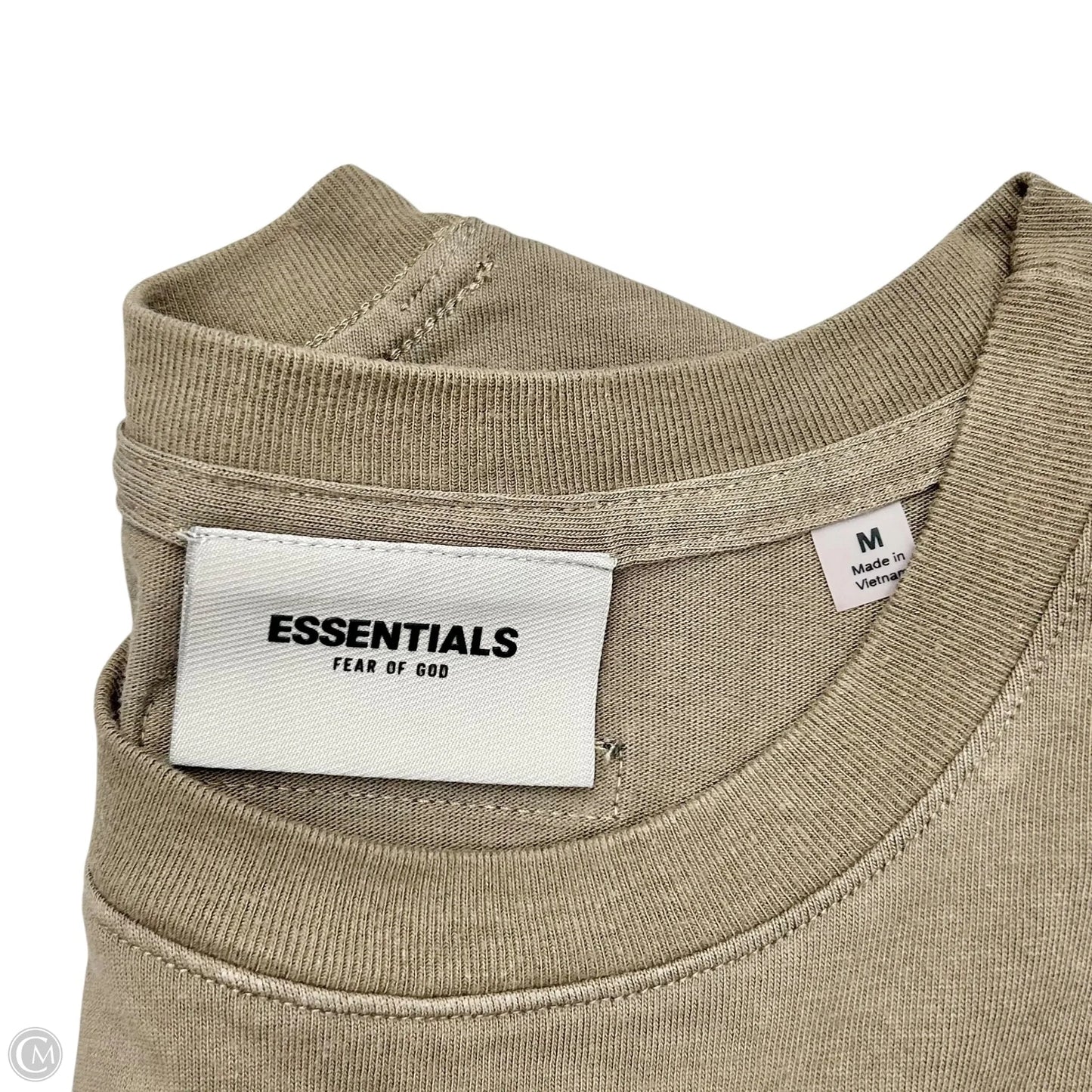 Top Short Sleeve By Essentials Fear Of God In Tan, Size: M