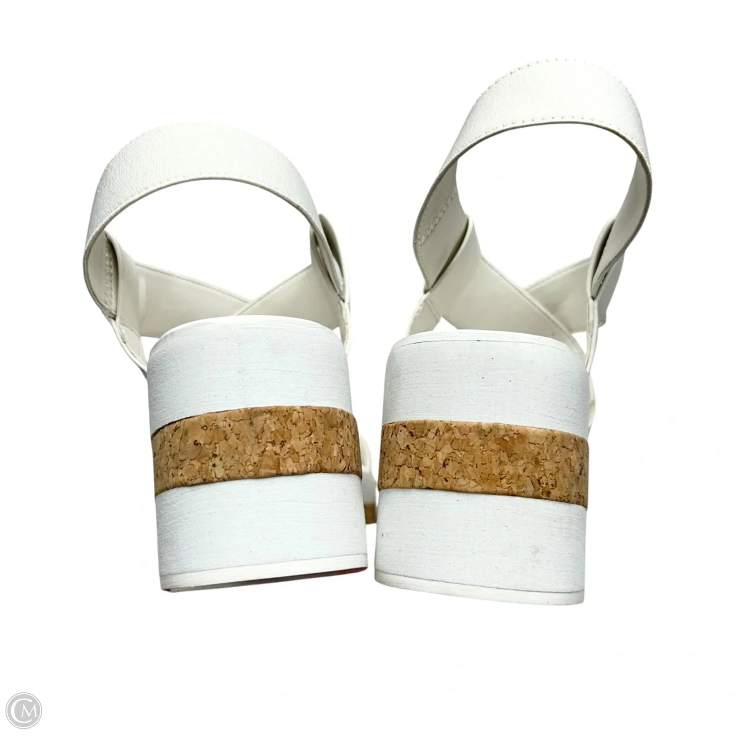 Sandals Heels Platform By Dream Pairs In White, Size: 11