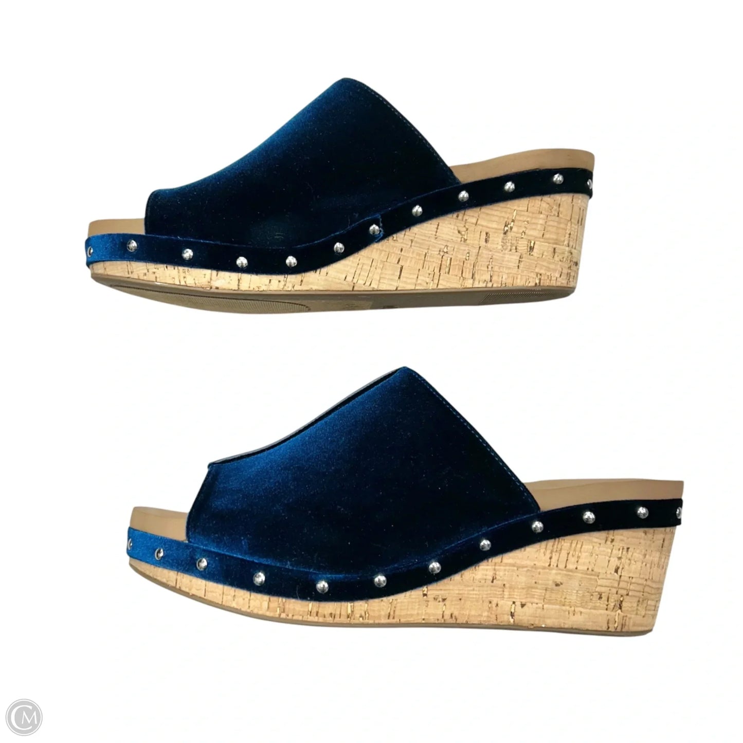 Sandals Heels Wedge By Corkys In Blue, Size: 11