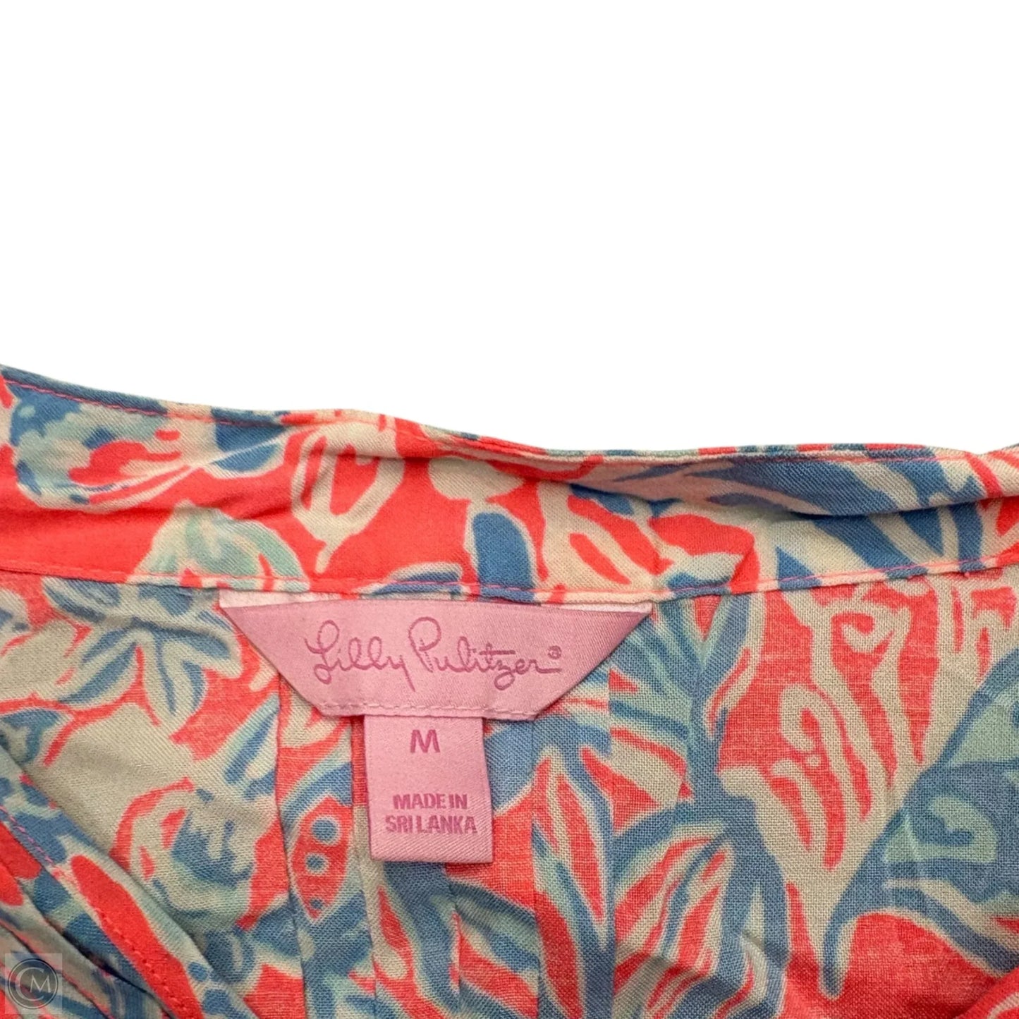 Dress Designer By Lilly Pulitzer In Blue & Pink, Size: M