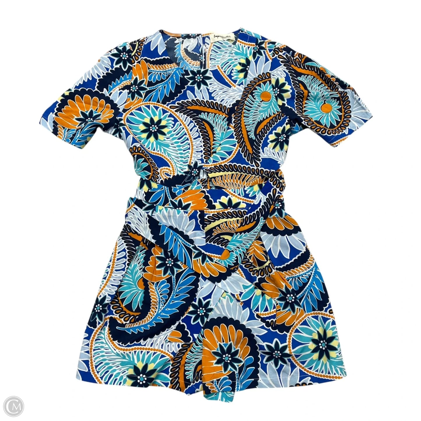 Romper By Impressions In Blue & Orange, Size: L