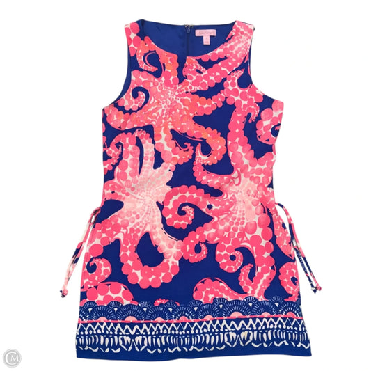 Dress Designer By Lilly Pulitzer In Blue & Pink, Size: Xs