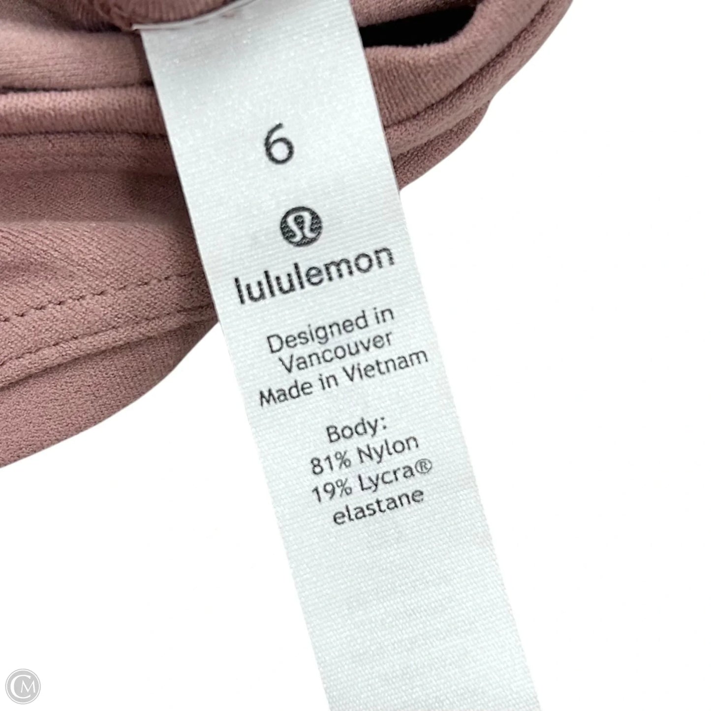Athletic Dress By Lululemon In Mauve, Size: S