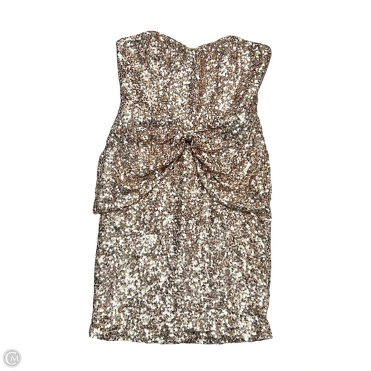 Dress Party Short By Badgley Mischka In Rose Gold, Size: S
