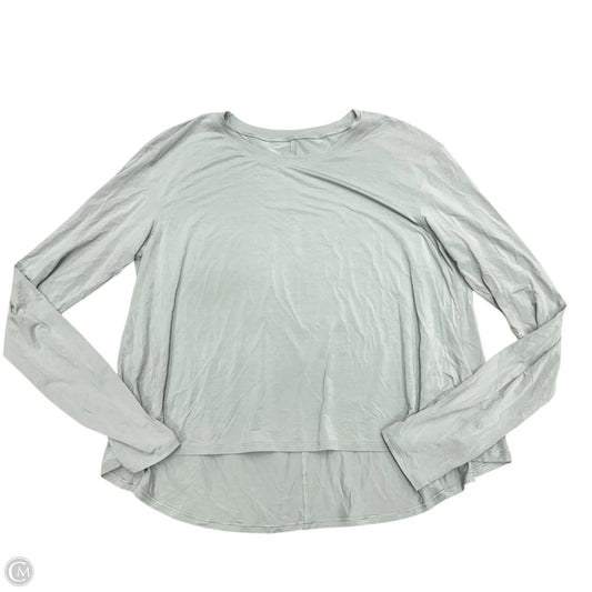 Athletic Top Long Sleeve Crewneck By Lululemon In Grey, Size: S