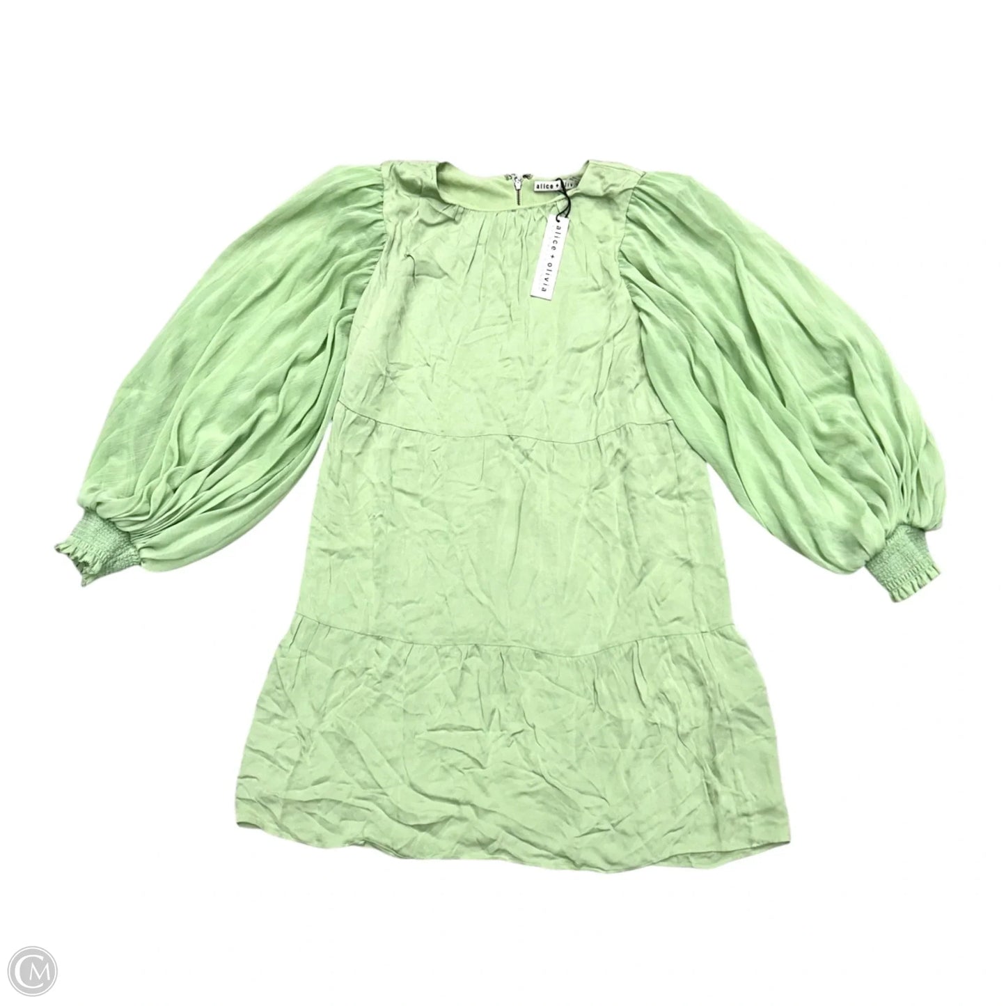 Dress Designer By Alice + Olivia In Green, Size: S