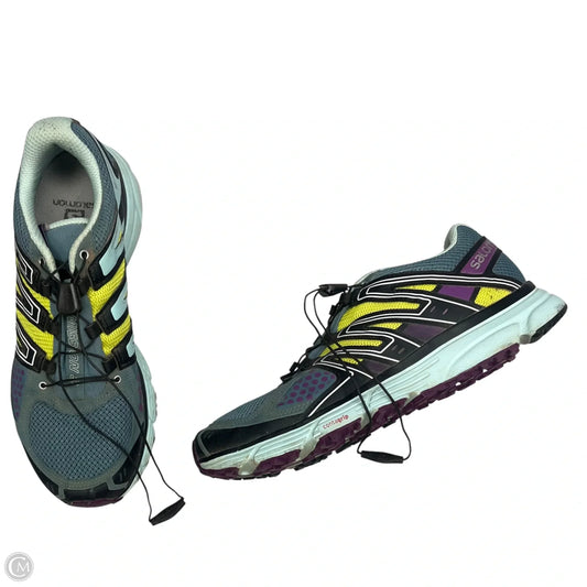 Shoes Athletic By Salomon In Black & Blue, Size: 9