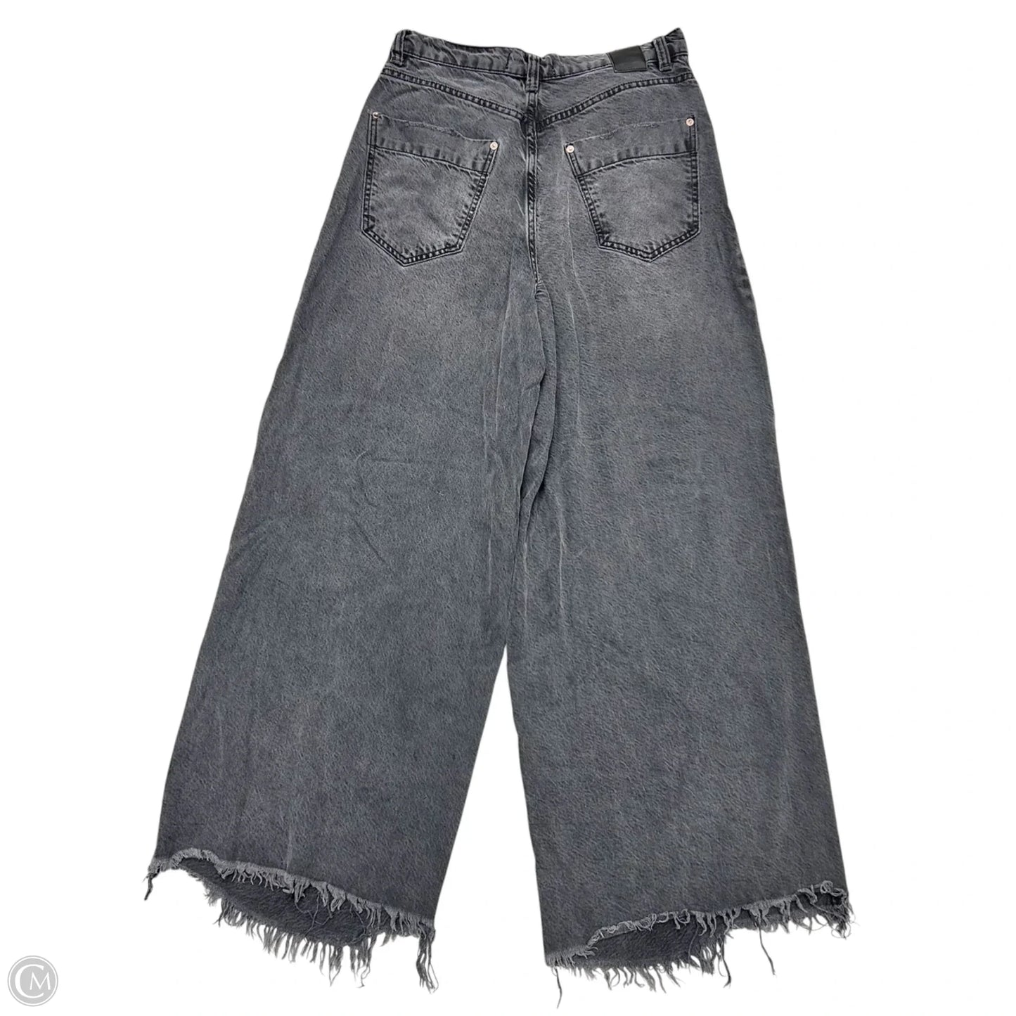 Jeans Wide Leg By We The Free In Black Denim, Size: 8