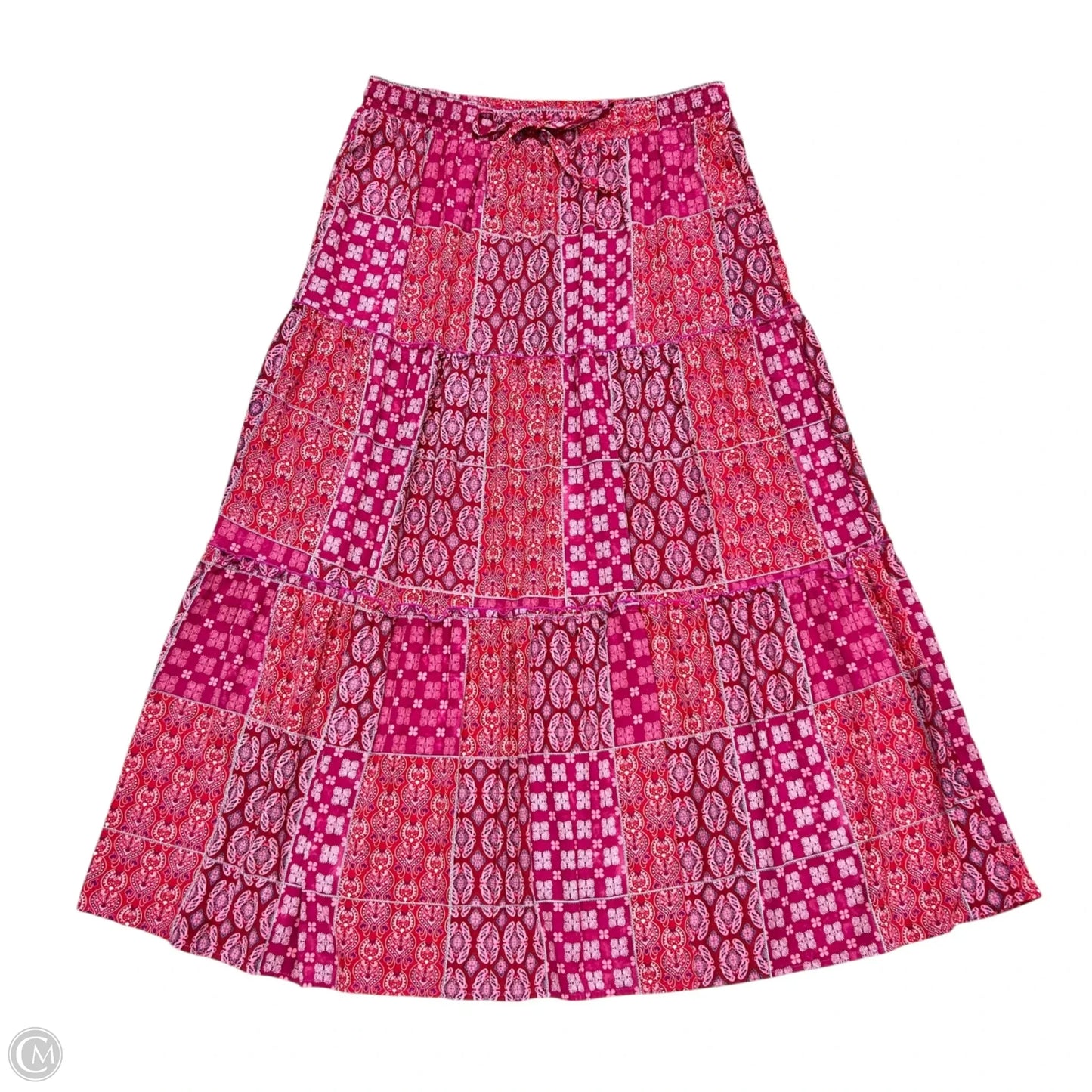 Skirt Maxi In Purple & Red, Size: 2x