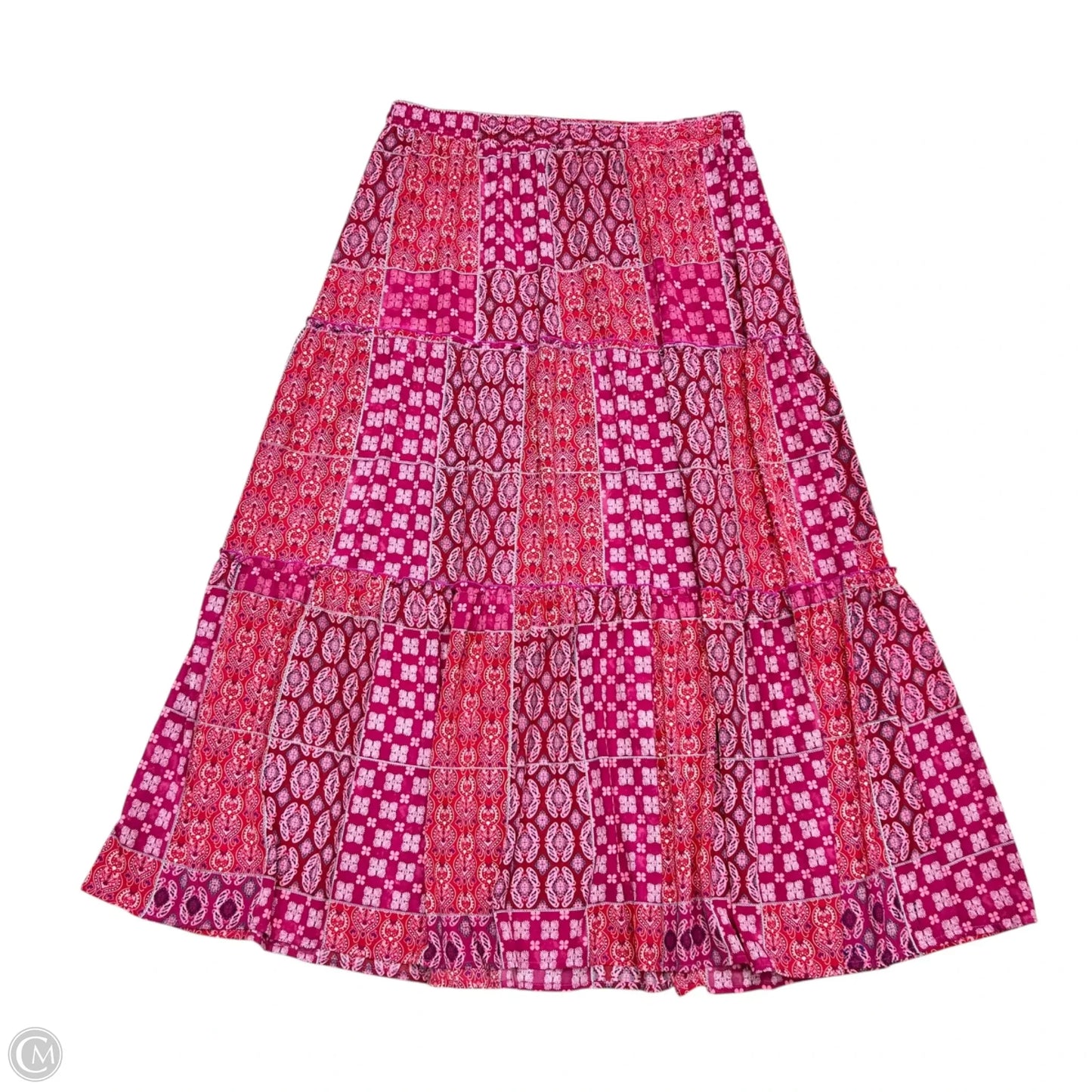 Skirt Maxi In Purple & Red, Size: 2x