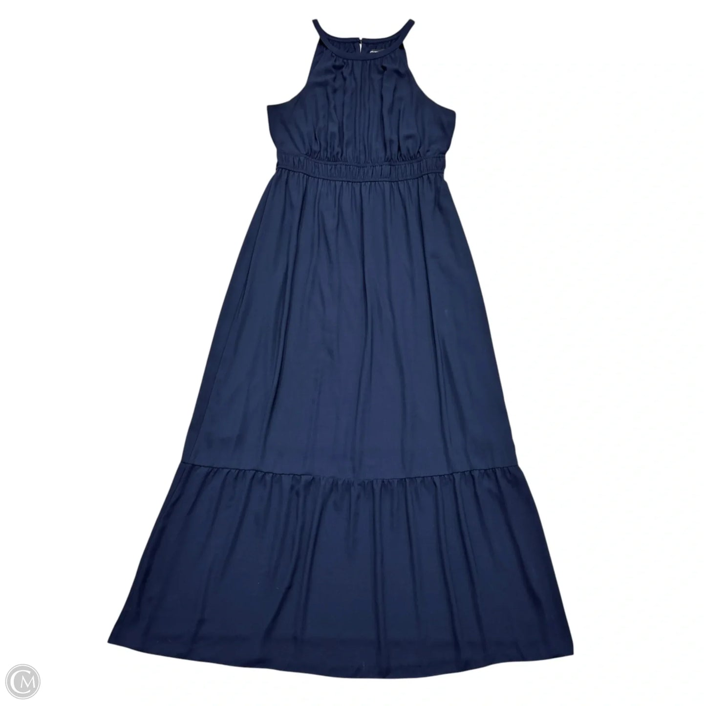 Dress Casual Maxi By Saks Fifth Avenue In Navy, Size: L