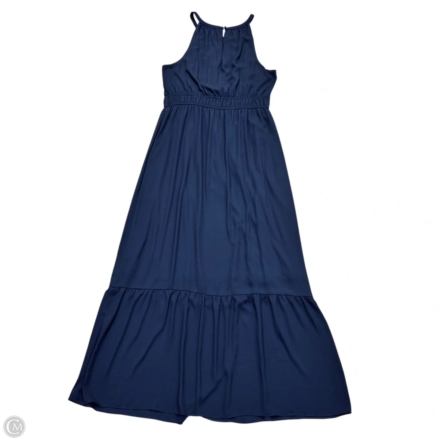Dress Casual Maxi By Saks Fifth Avenue In Navy, Size: L