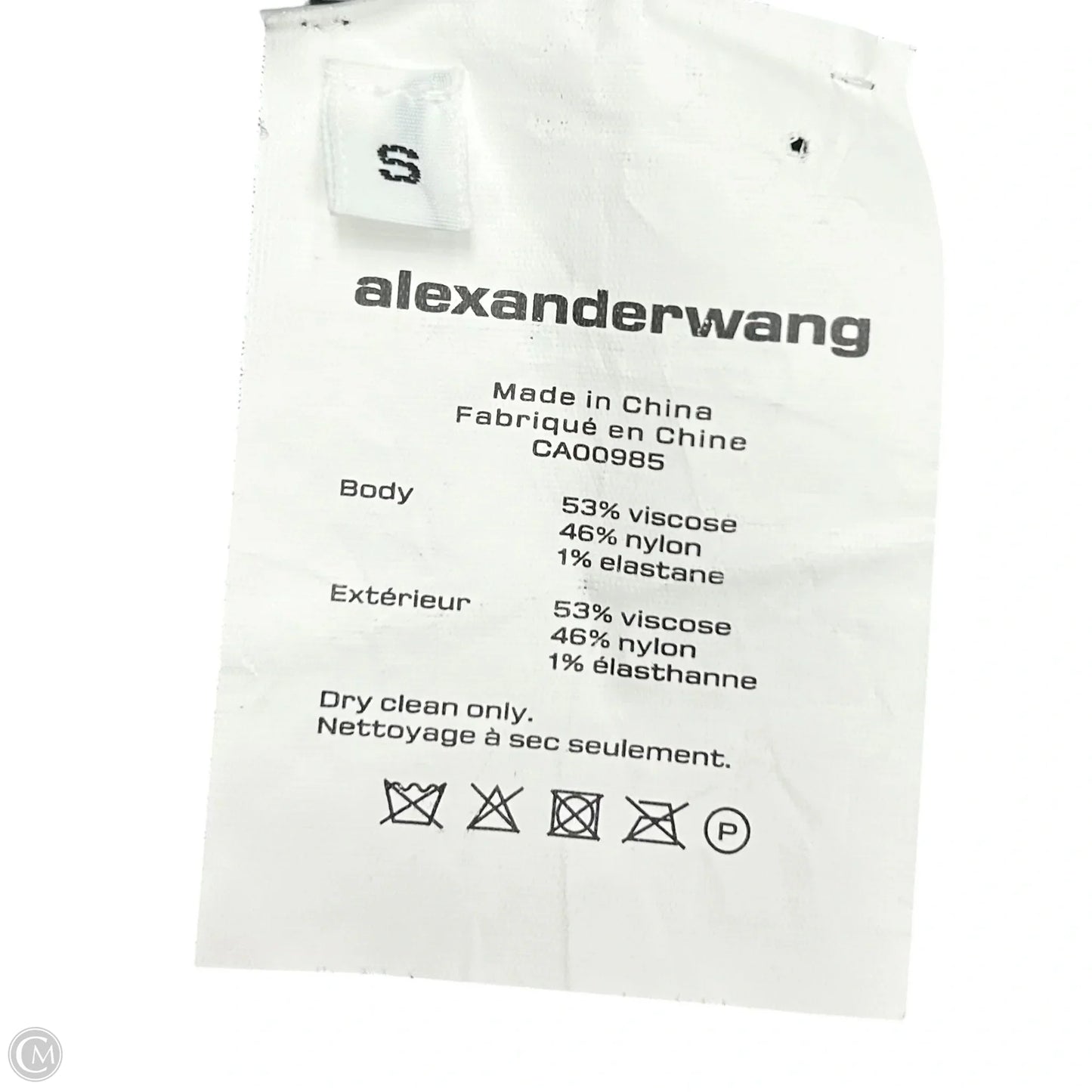 Dress Luxury Designer By Alexander Wang In Black, Size: S