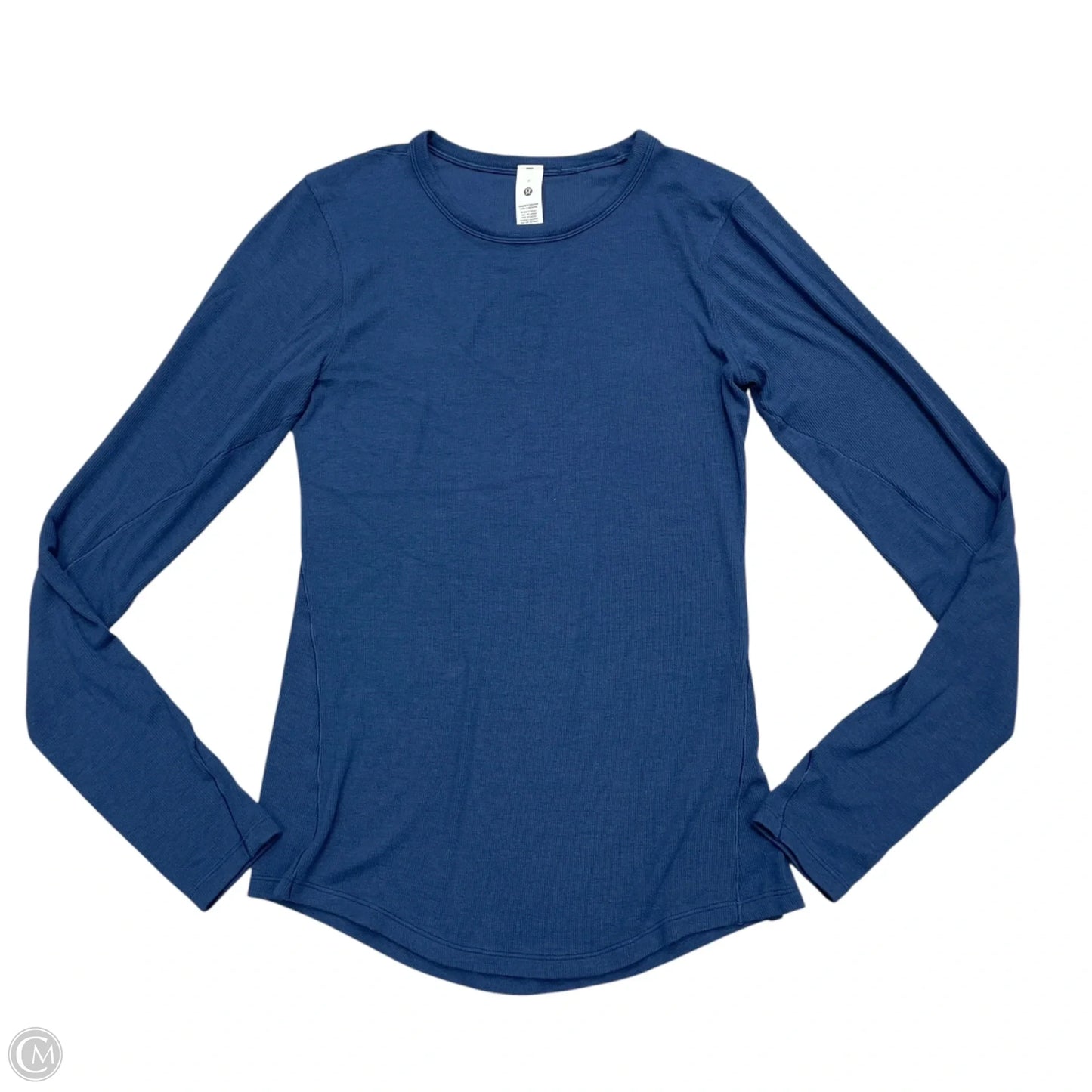 Athletic Top Long Sleeve Crewneck By Lululemon In Grey, Size: S