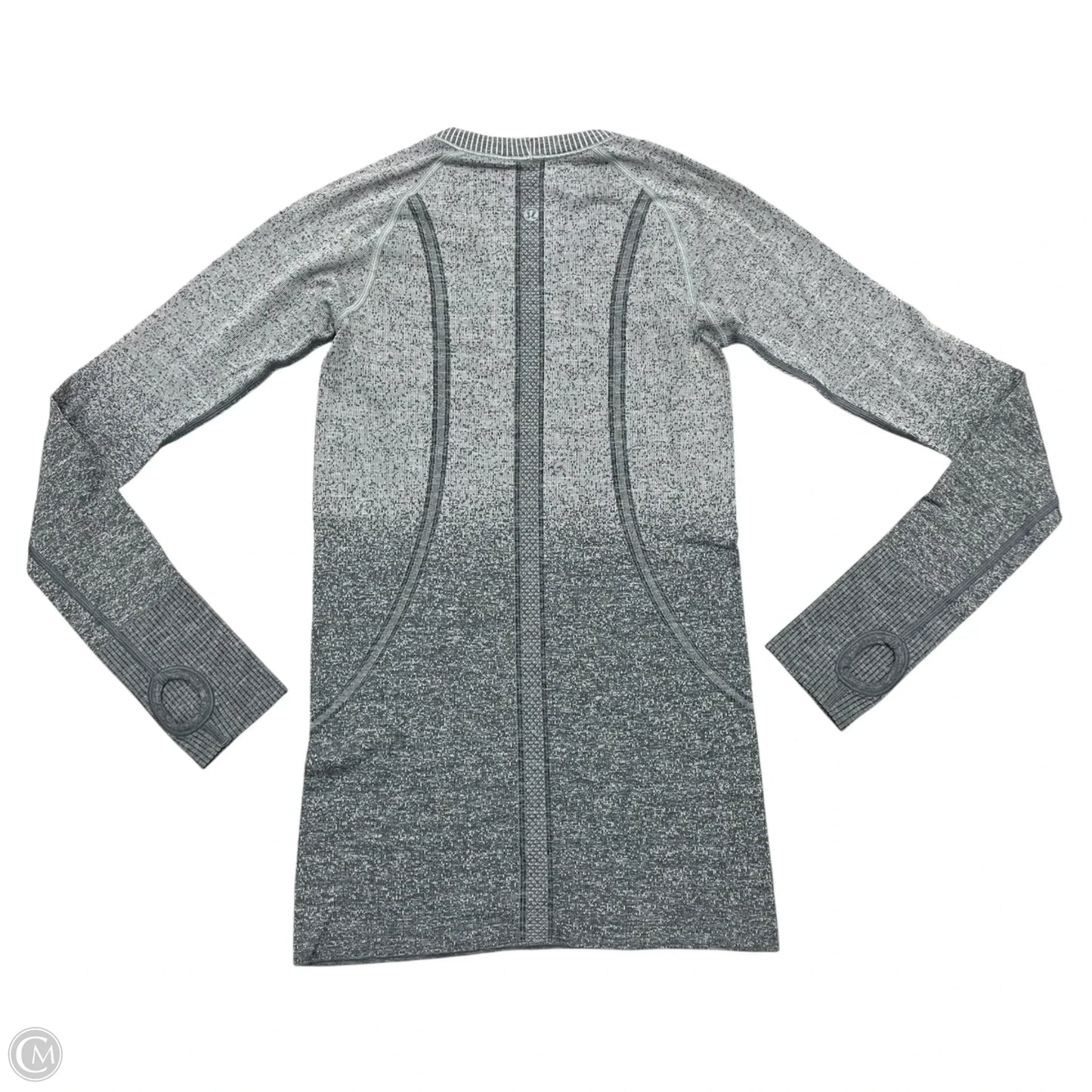 Athletic Top Long Sleeve Crewneck By Lululemon In Grey, Size: S