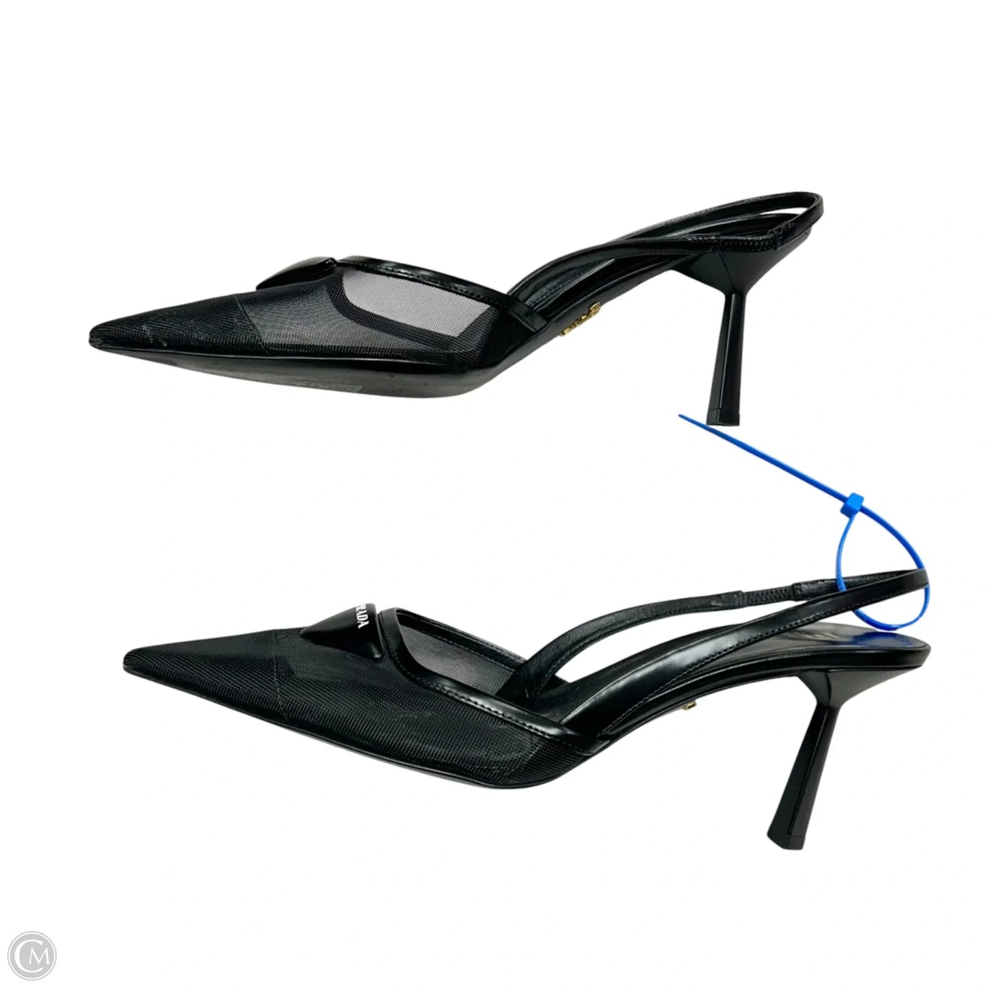 Shoes Luxury Designer By Prada In Black, Size: 6.5
