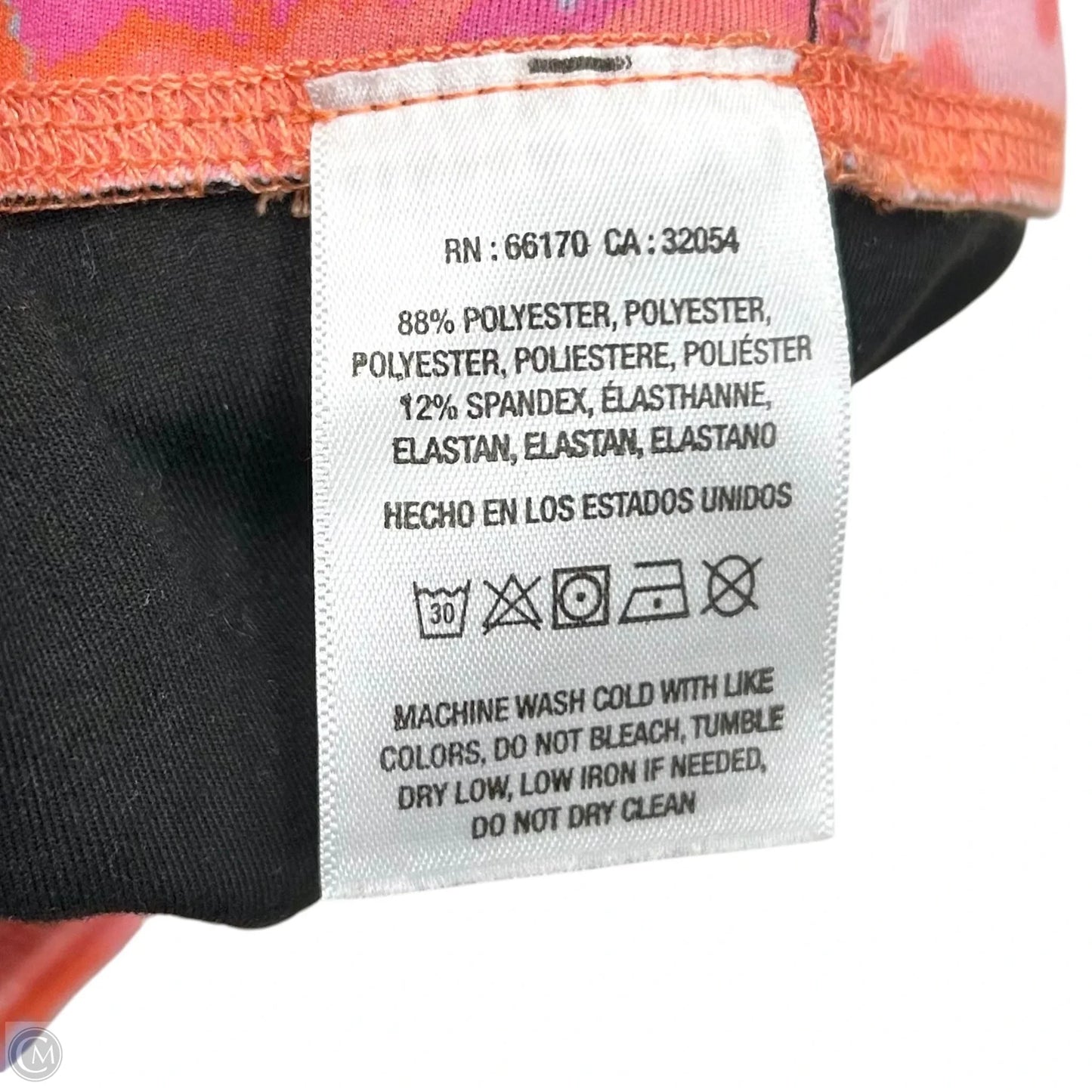 Athletic Leggings By Daily Practice By Anthropologie In Orange & Pink, Size: Xs