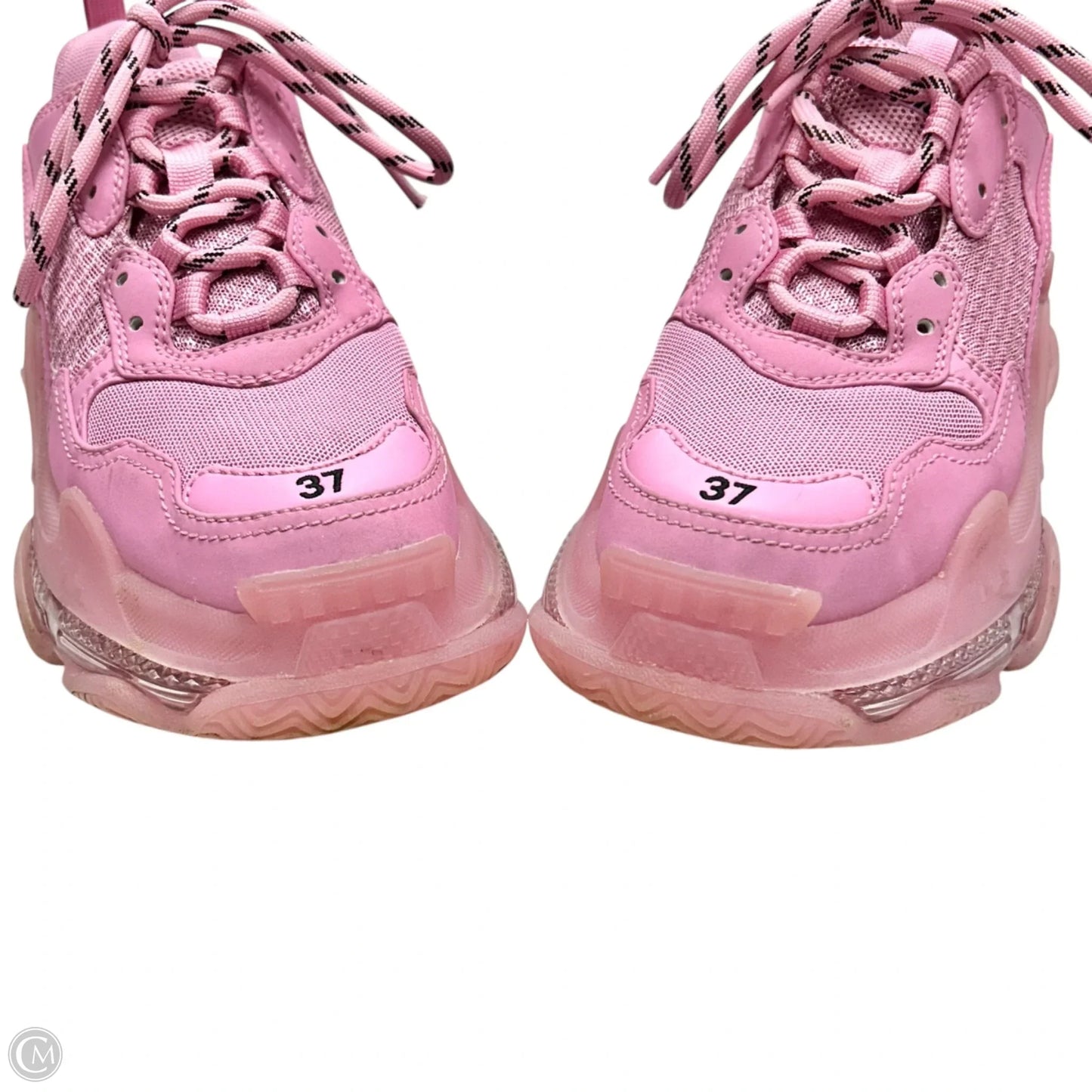 Shoes Luxury Designer By Balenciaga In Pink, Size: 7