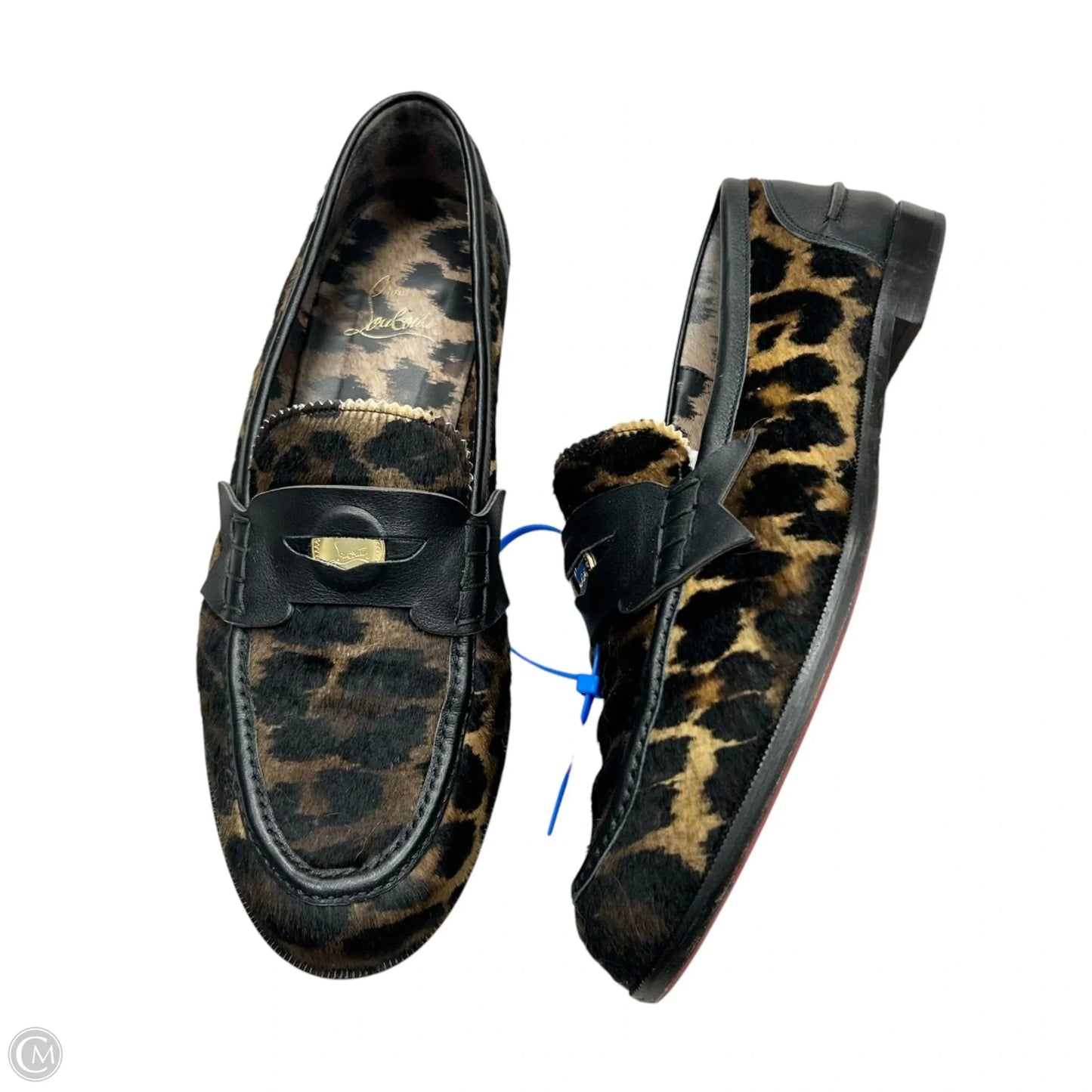 Shoes Luxury Designer By Christian Louboutin In Leopard Print, Size: 8.5