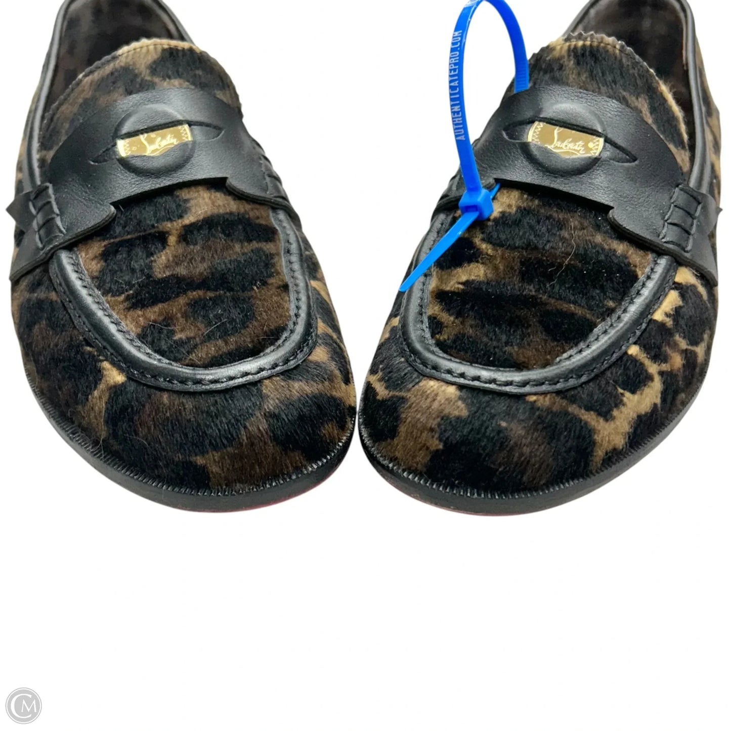 Shoes Luxury Designer By Christian Louboutin In Leopard Print, Size: 8.5