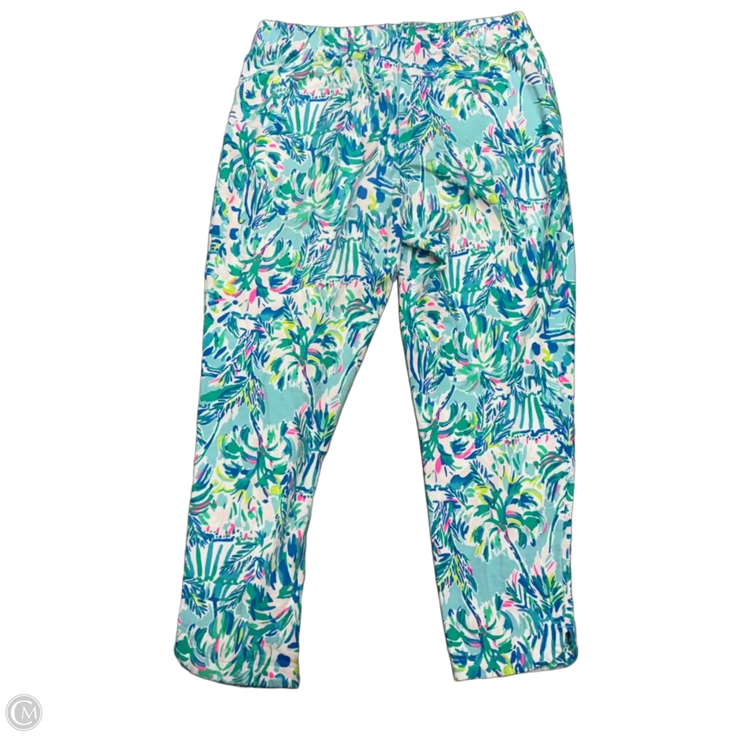 Pants Designer By Lilly Pulitzer In Blue & White, Size: L