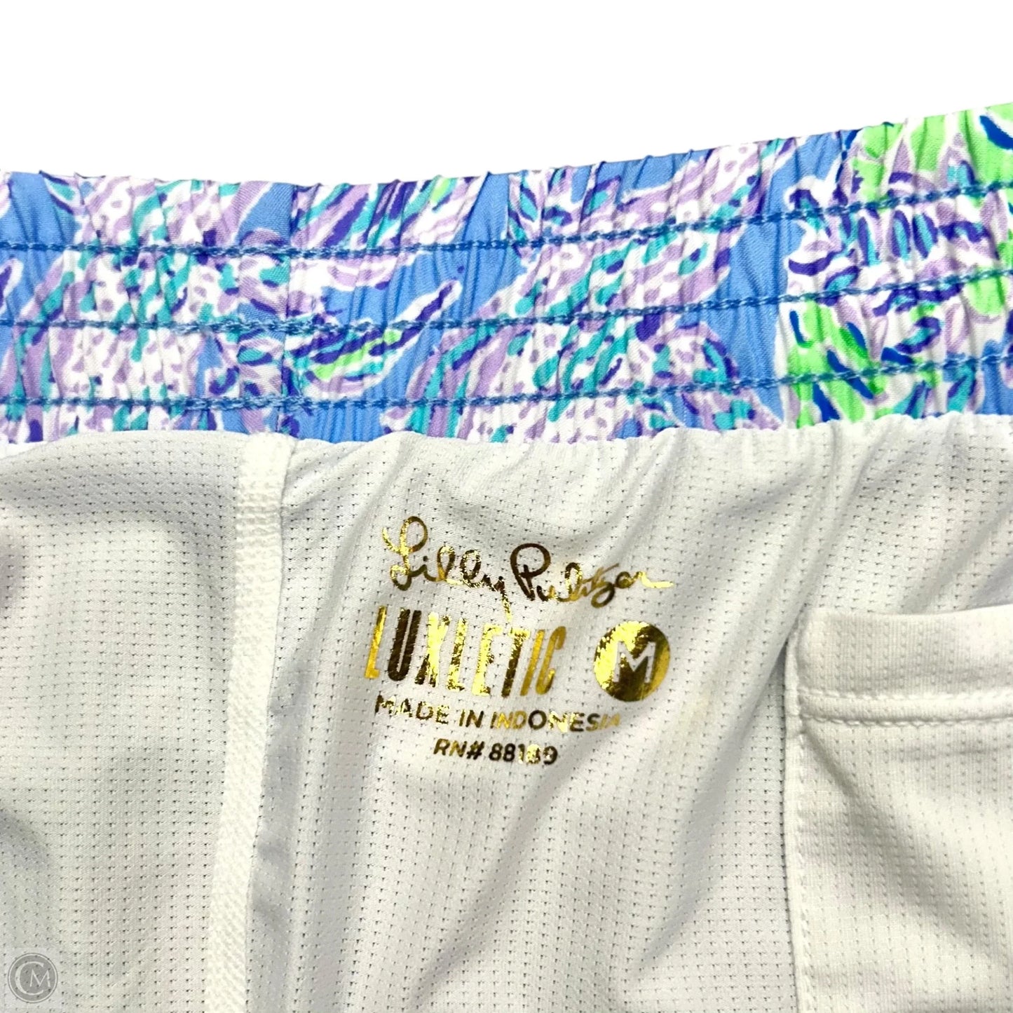 Shorts Designer By Lilly Pulitzer In Purple & White, Size: M