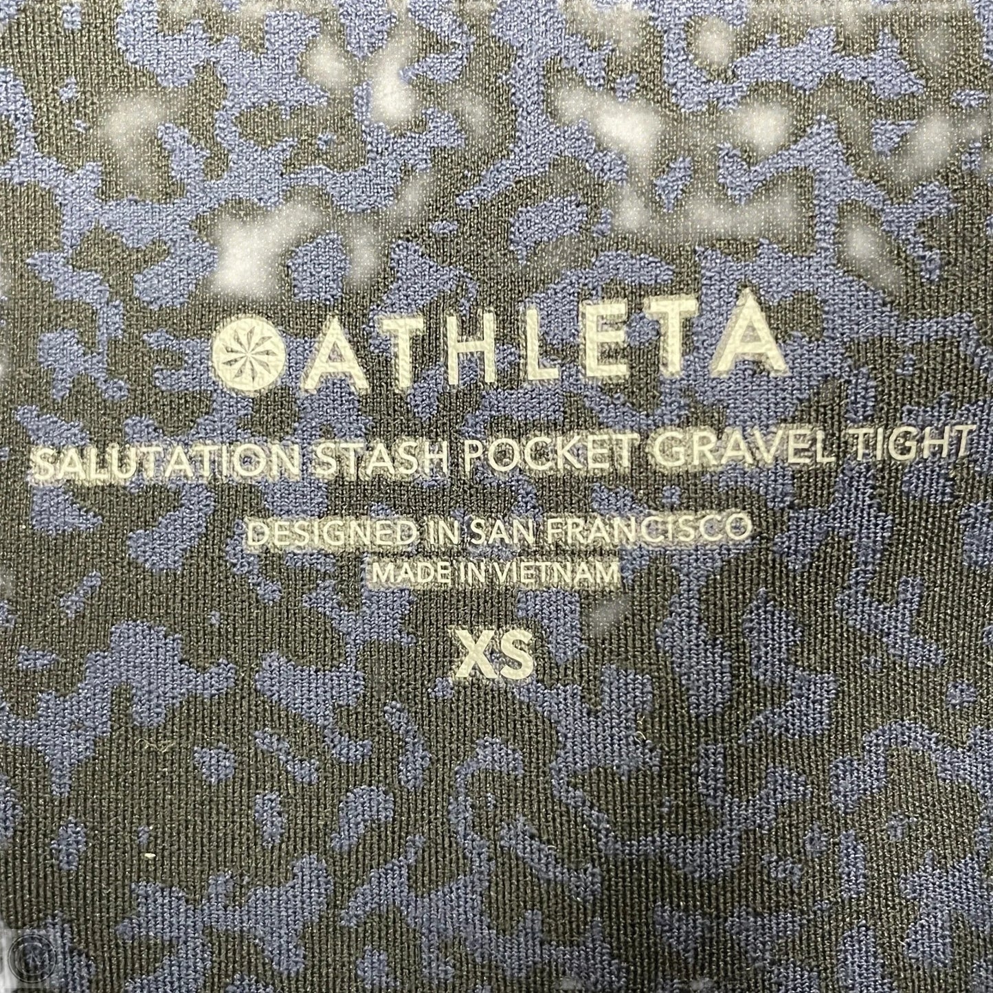 Athletic Leggings By Athleta In Black & Blue, Size: Xs