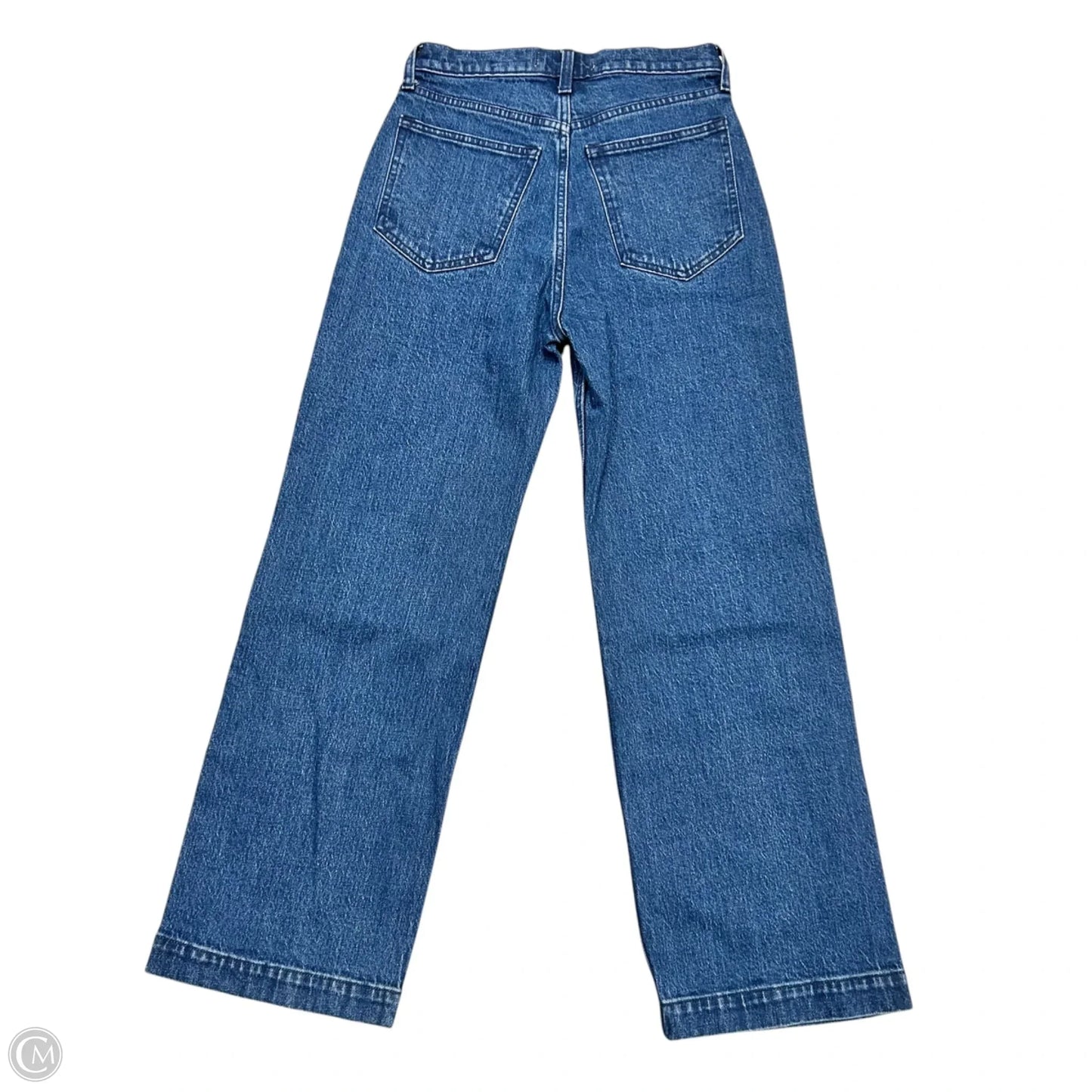 Jeans Wide Leg By Abercrombie And Fitch In Blue Denim, Size: 2p