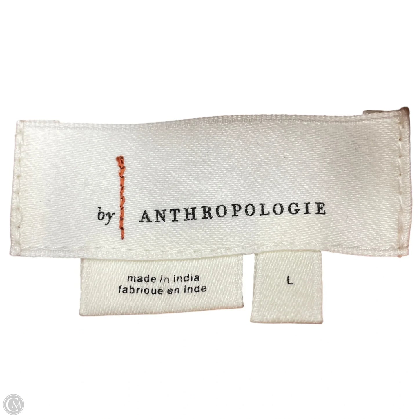 Skirt Mini & Short By Anthropologie In Orange & White, Size: L