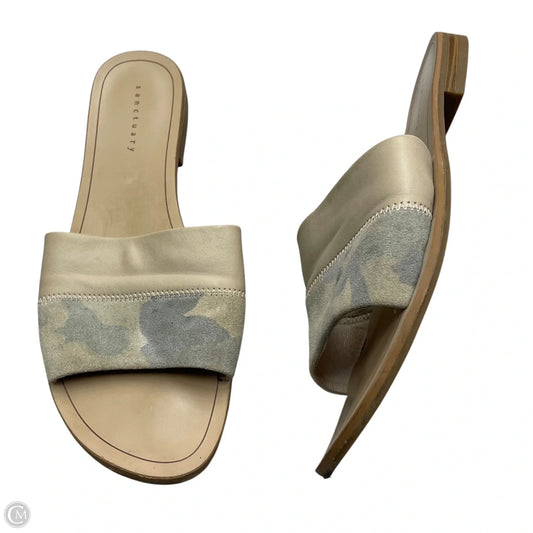 Sandals Flats By Sanctuary In Camouflage Print, Size: 7.5