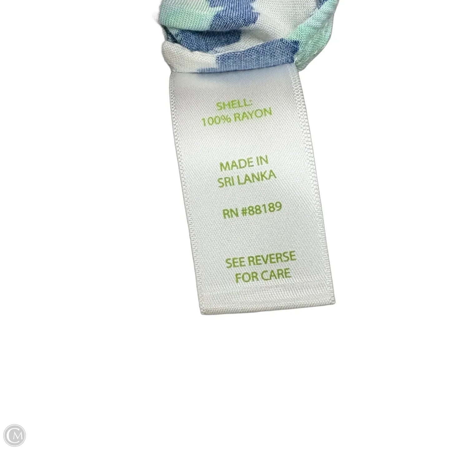 Top Long Sleeve Designer By Lilly Pulitzer In Blue & White, Size: S