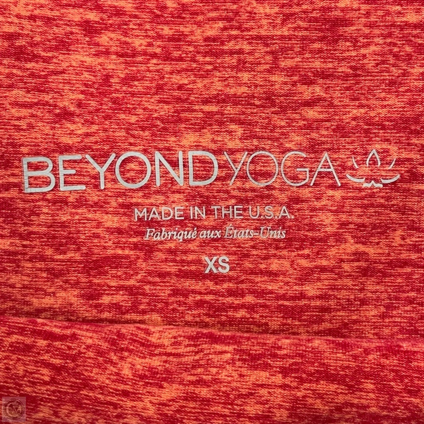 Athletic Leggings By Beyond Yoga In Pink & Red, Size: L
