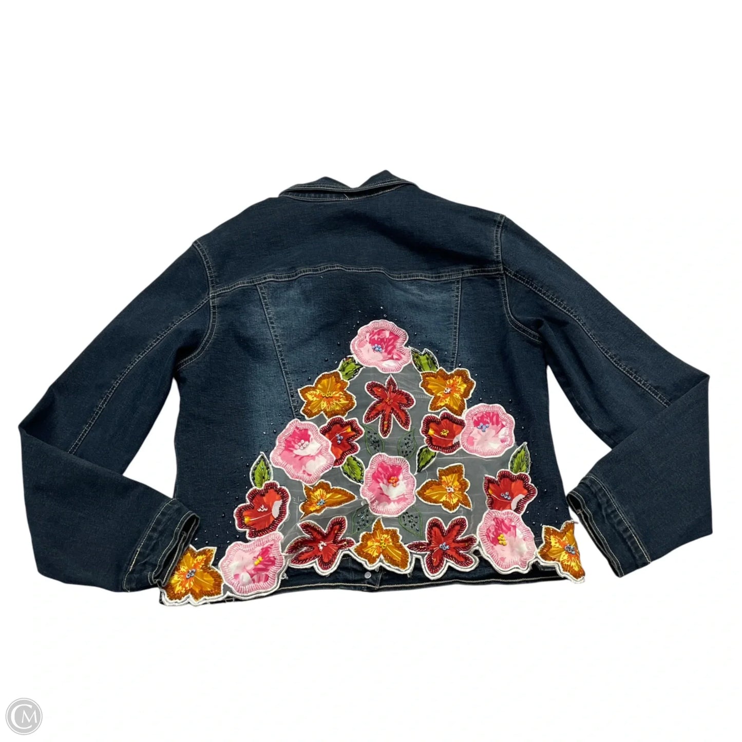 Jacket Denim By Ladys Image In Blue Denim, Size: S