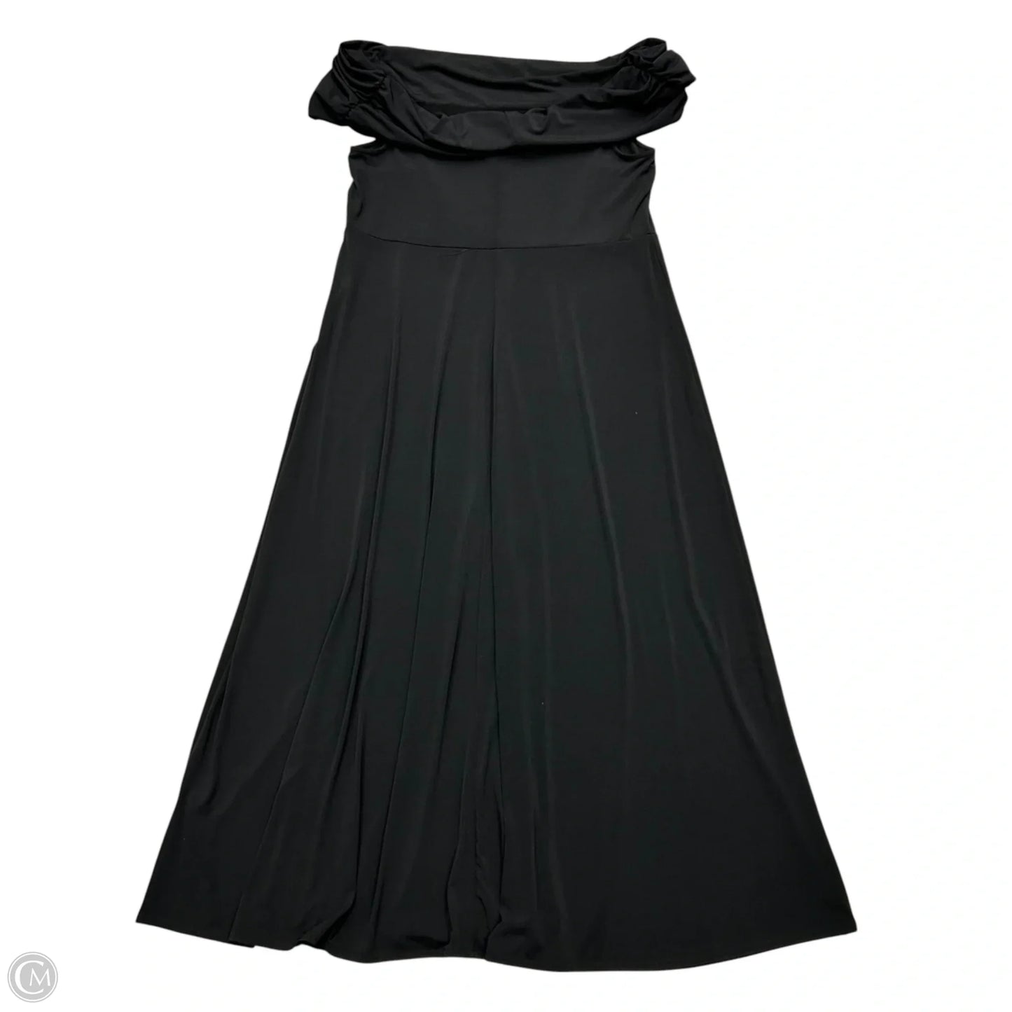 Dress Party Long By Eloquii In Black, Size: Xl