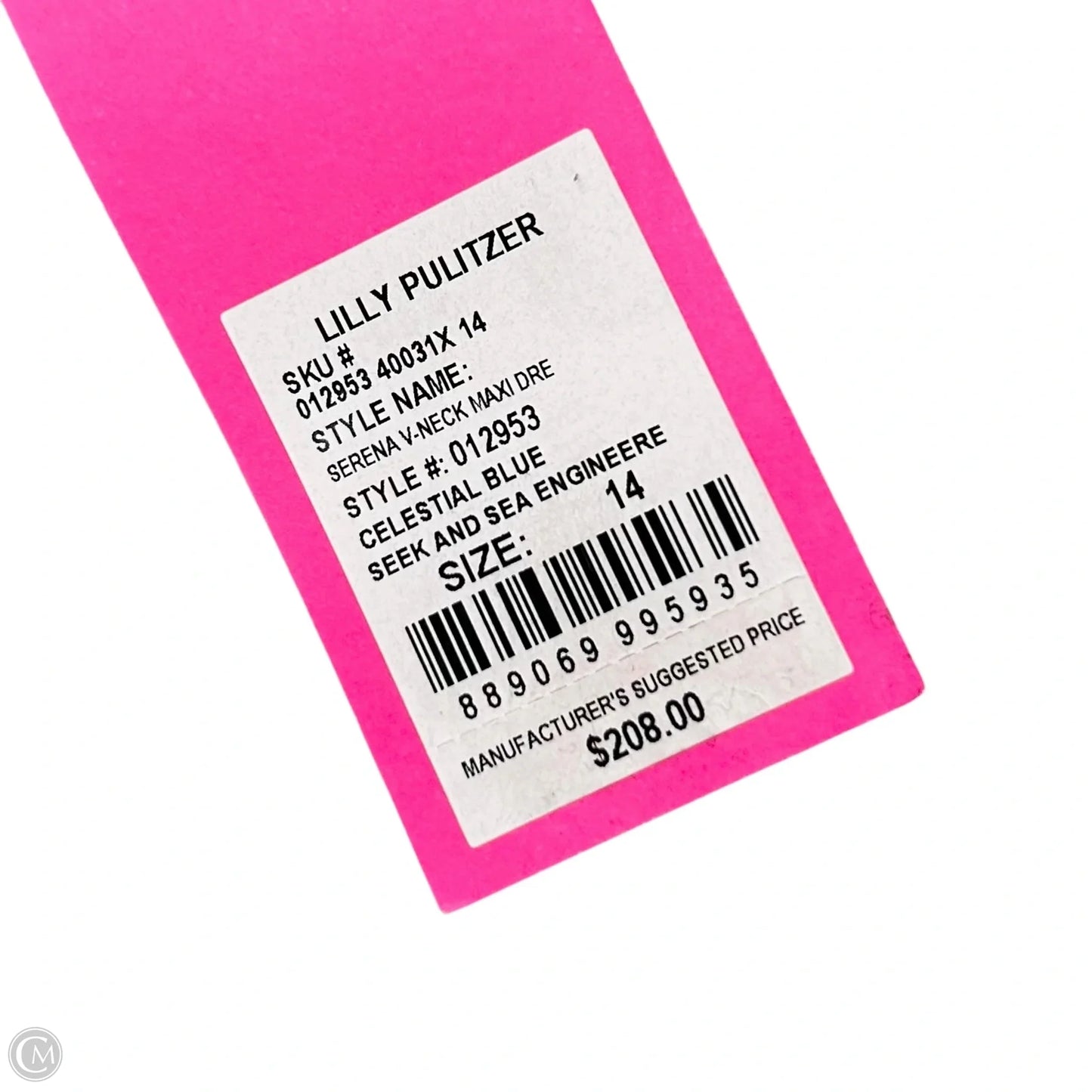 Dress Designer By Lilly Pulitzer In Blue & Pink, Size: L