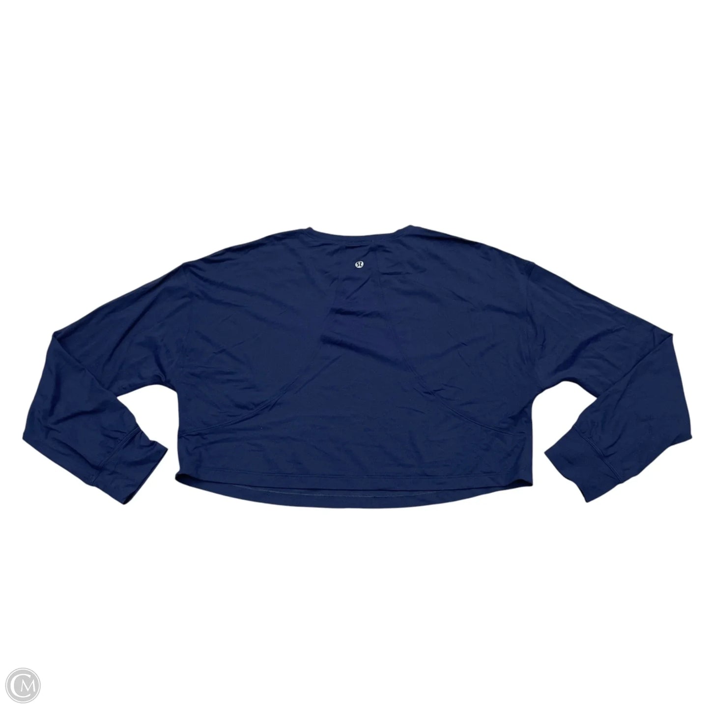 Athletic Top Long Sleeve Crewneck By Lululemon In Navy, Size: Xs