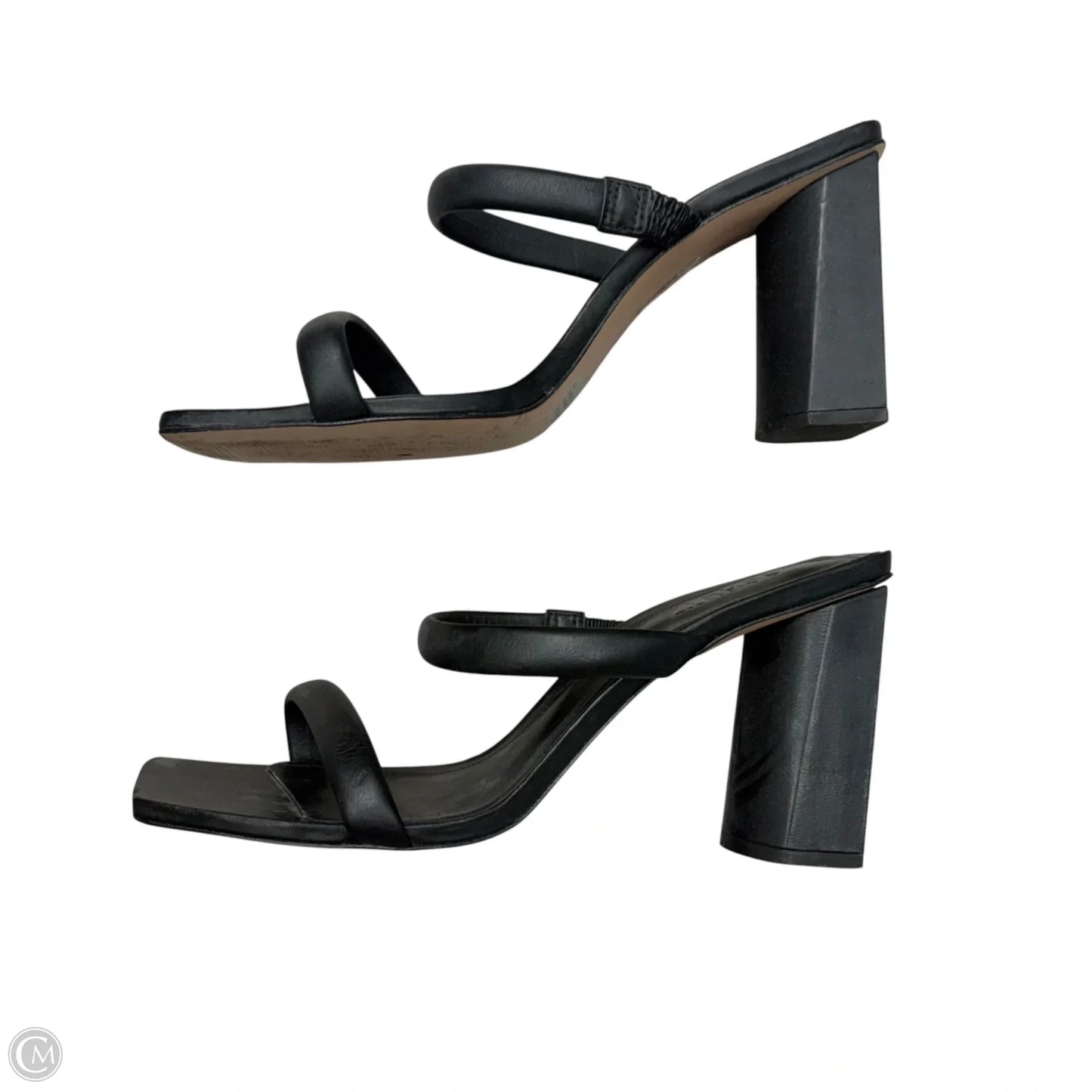 Sandals Heels Block By Schutz In Black, Size: 9.5