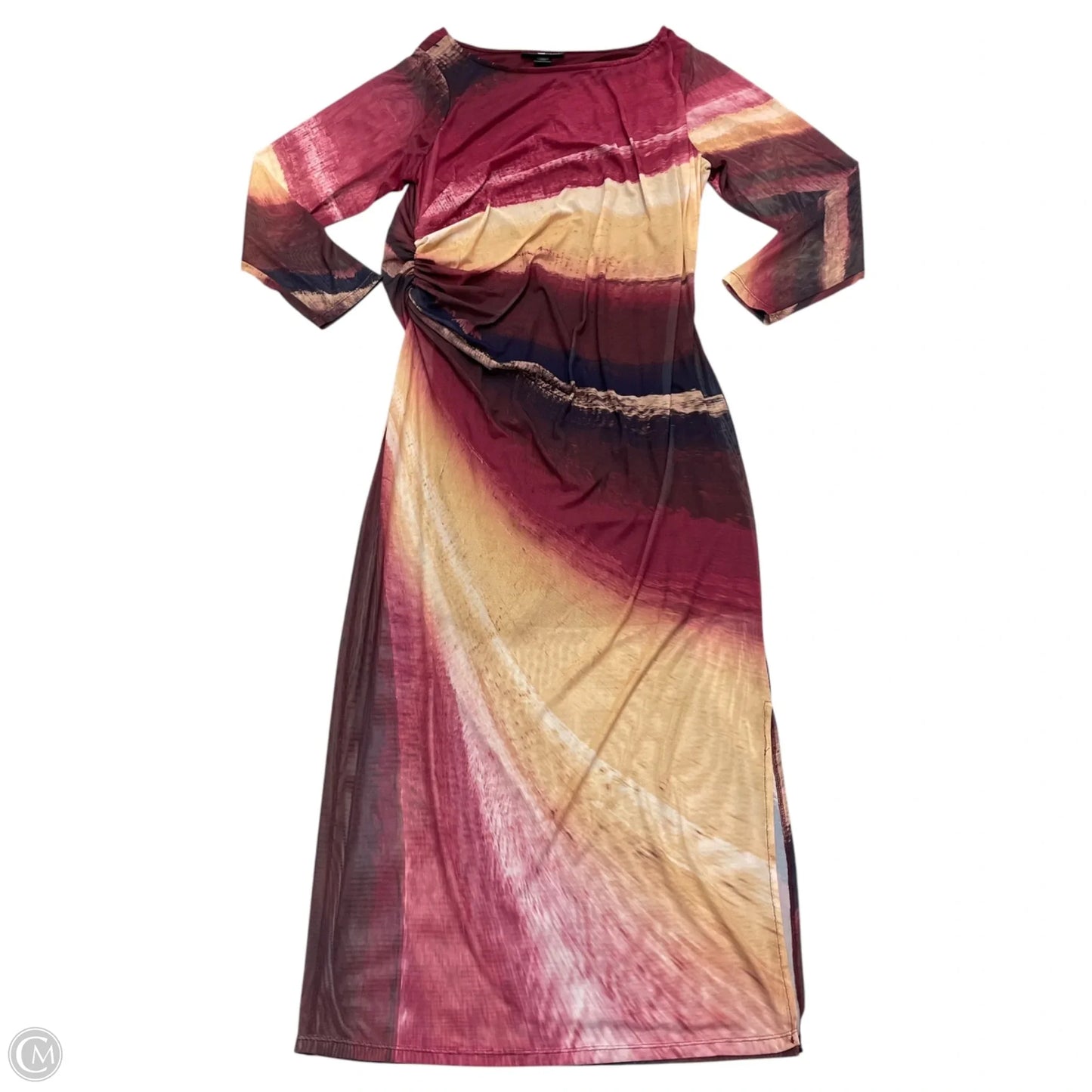 Dress Party Long By Ashley Stewart In Maroon, Size: 2x