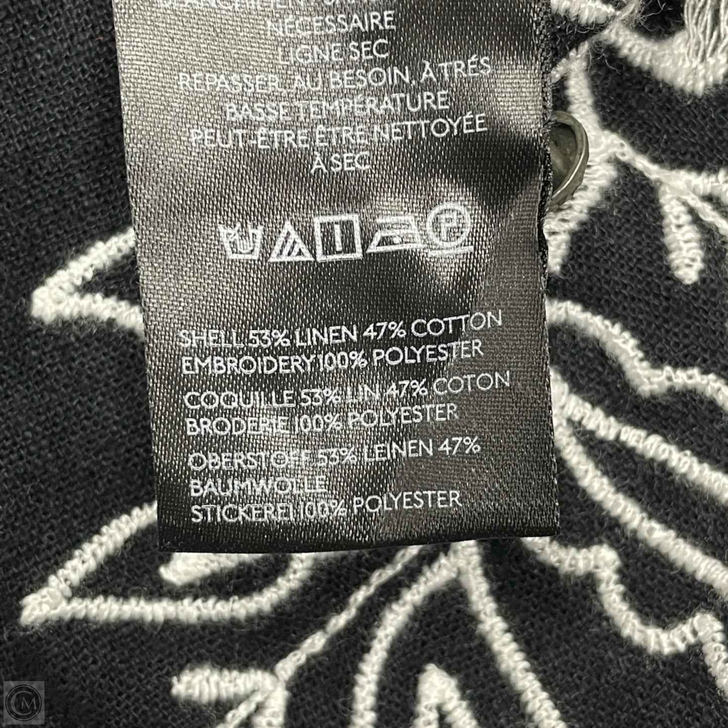 Top Long Sleeve By Pilcro In Black & White, Size: Xxs