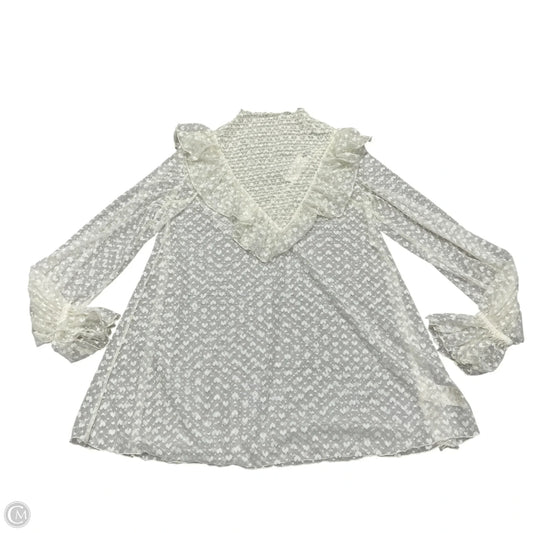 Top Long Sleeve By Maeve In Cream, Size: Xs