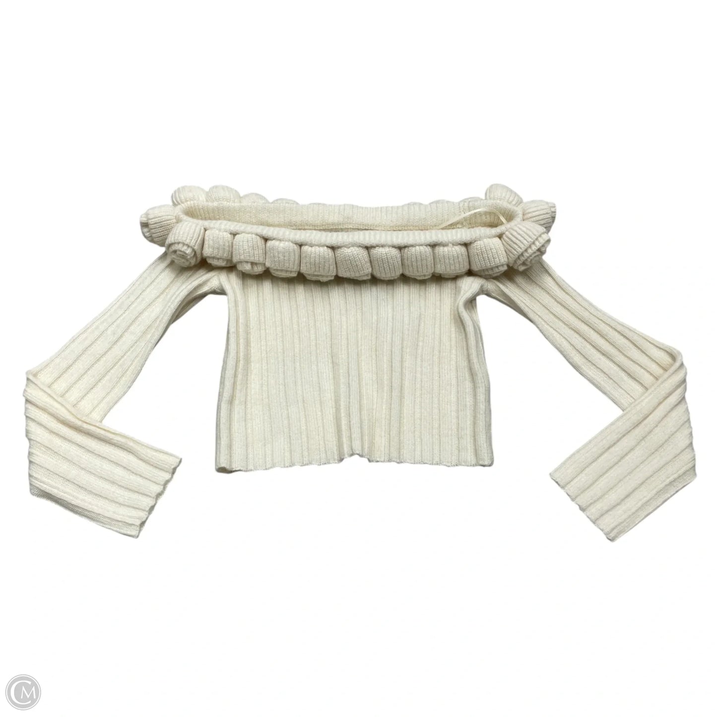 Sweater By Stile In Cream, Size: M