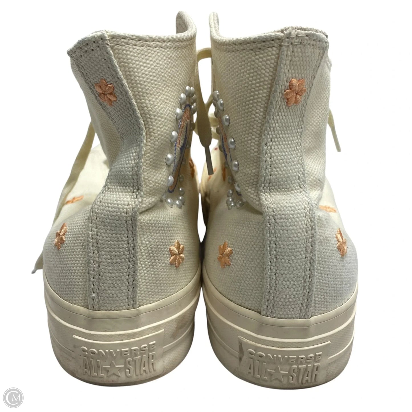 Shoes Sneakers Platform By Converse In Cream, Size: 10