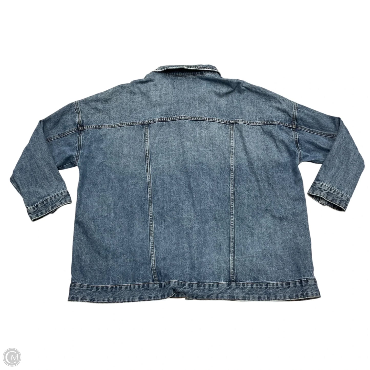 Jacket Denim By Eloquii In Blue Denim, Size: Xl