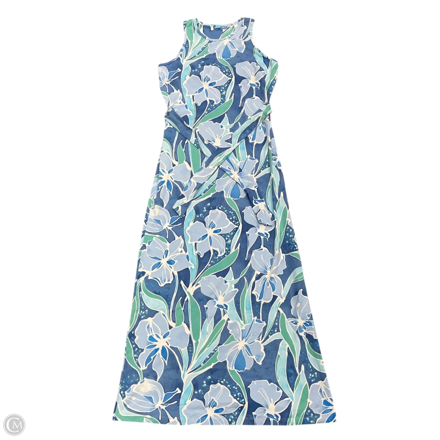 Dress Casual Maxi By J Mclaughlin In Blue & White, Size: S